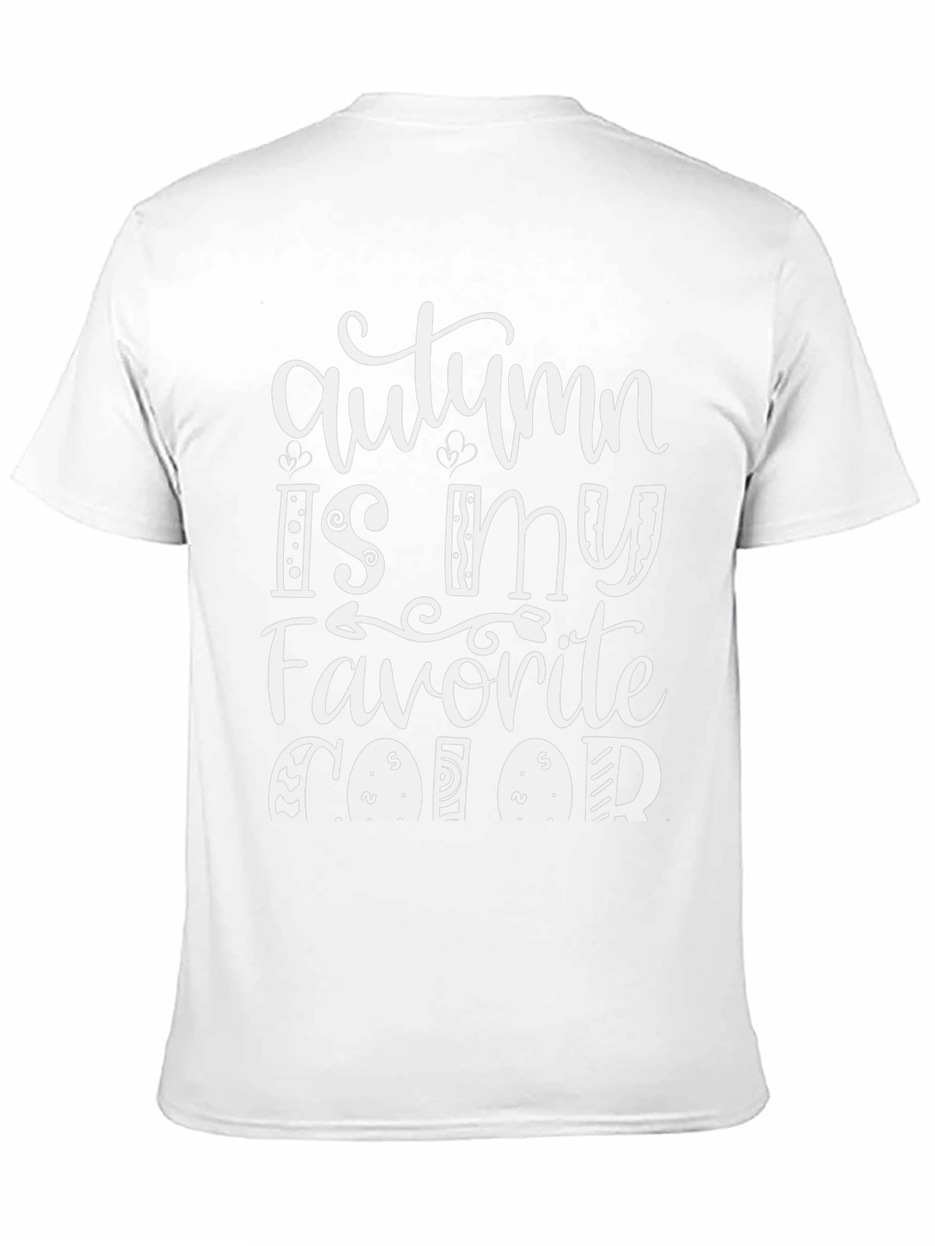 Autumn Is My Favorite Food Black T-Shirt
