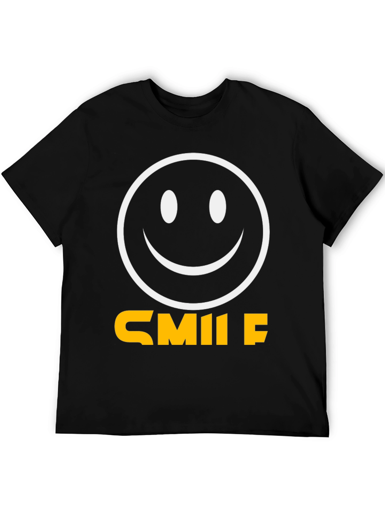 Smile Graphic Tee - Classic Black Comfort