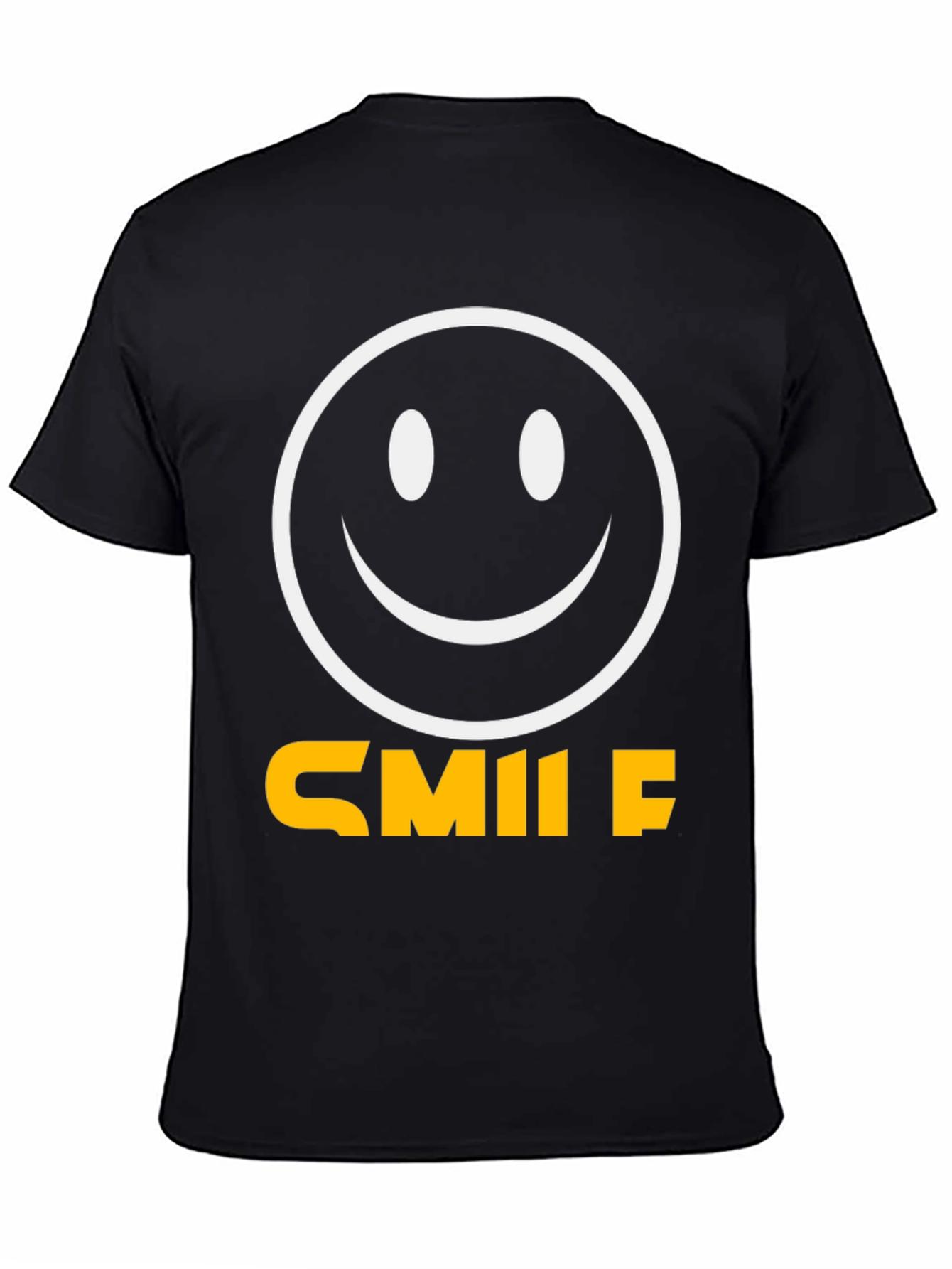 Smile Graphic Tee - Classic Black Comfort