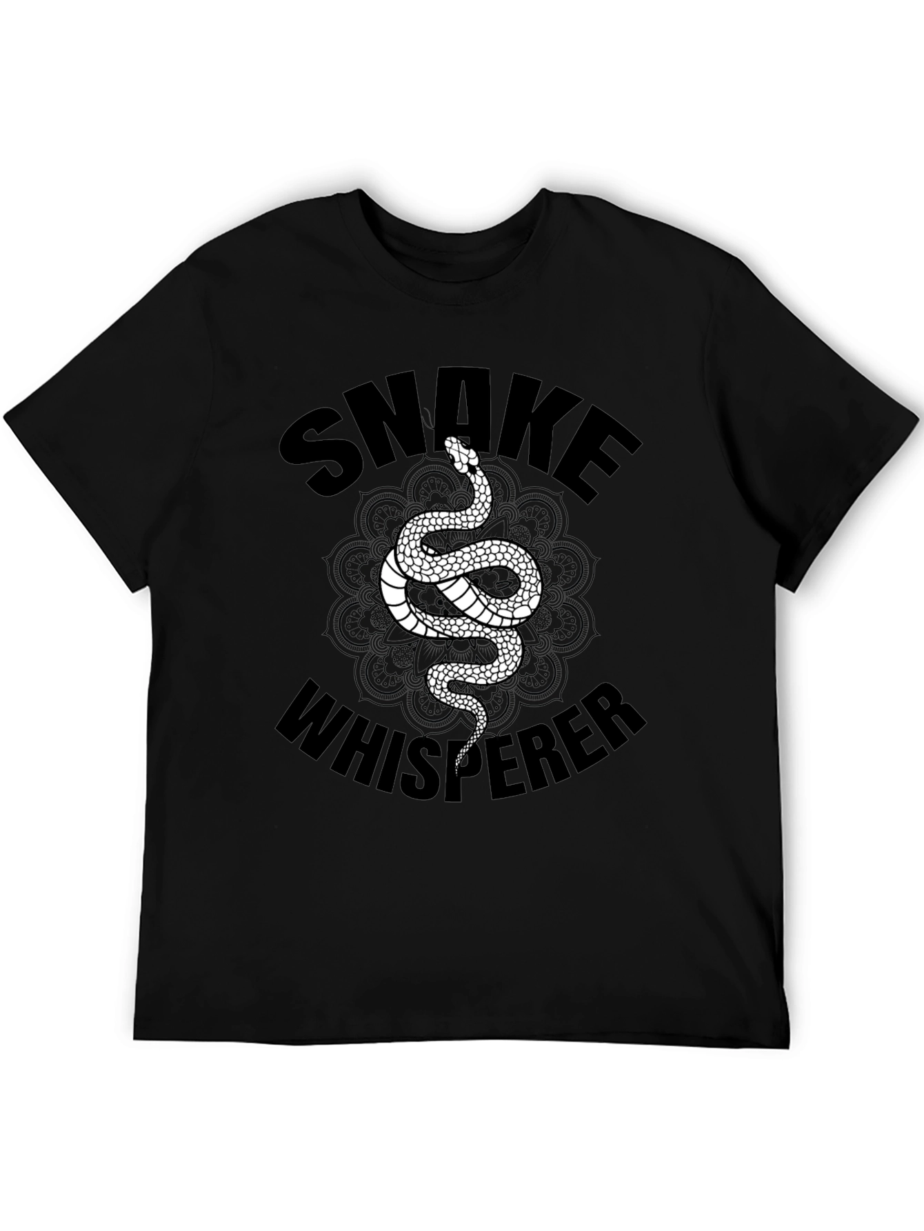 Snake Whisperer Graphic Tee - Mens Black T-Shirt