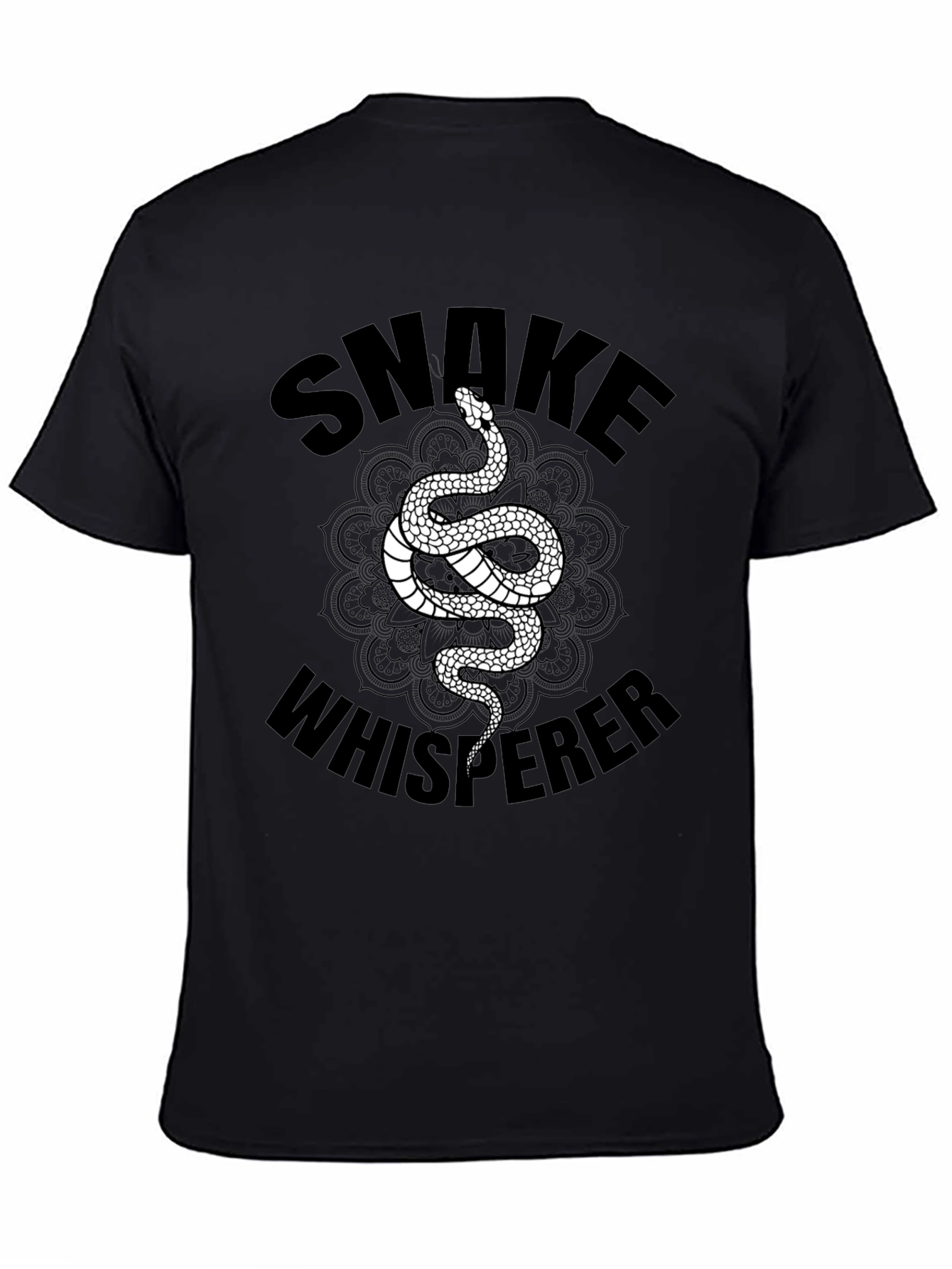 Snake Whisperer Graphic Tee - Mens Black T-Shirt