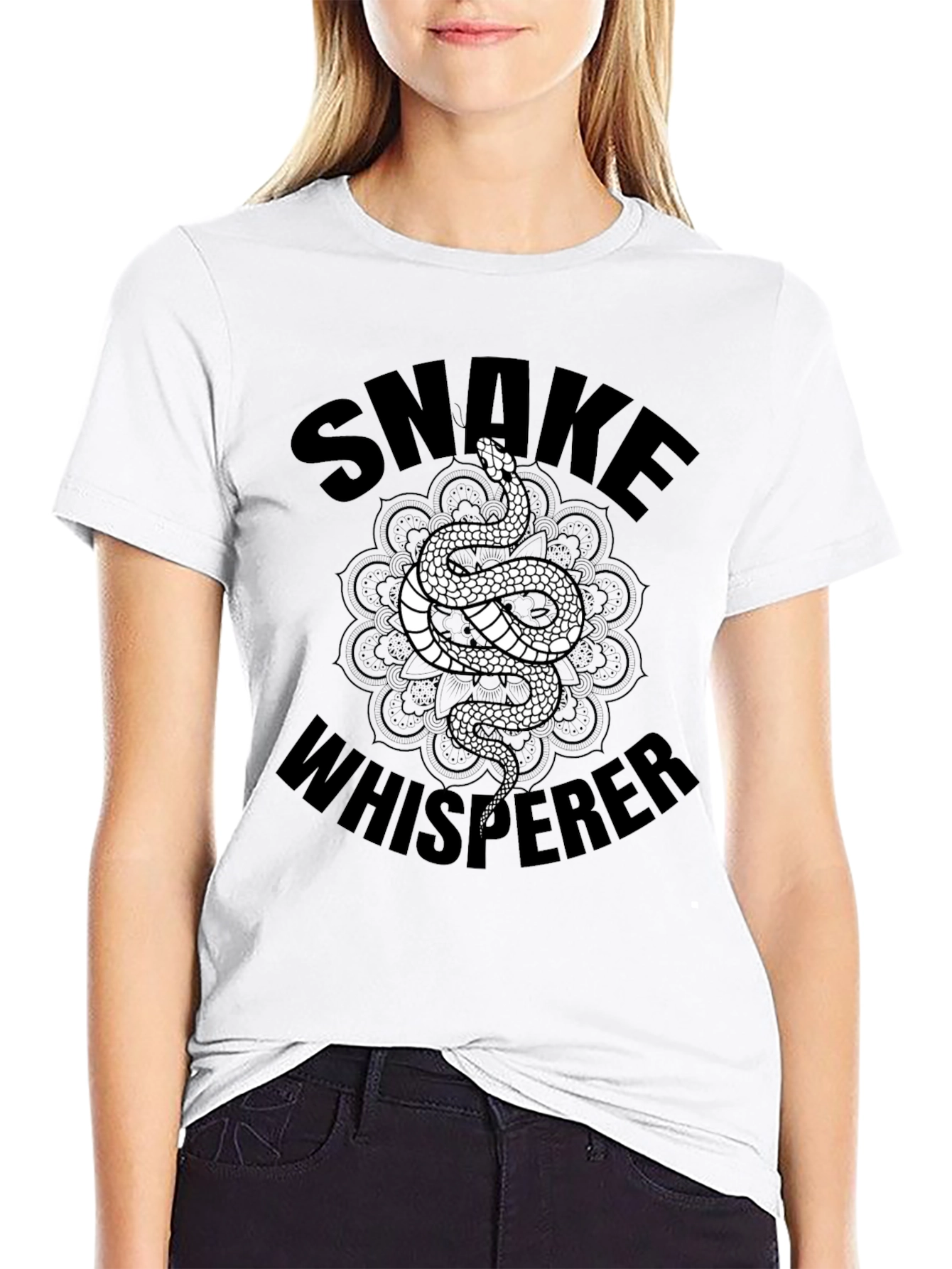 Snake Whisperer Graphic Tee - Mens Black T-Shirt