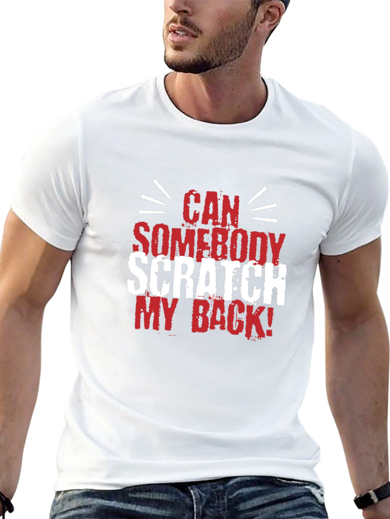 Scratch My Back Graphic Tee - Funny Mens T-Shirt