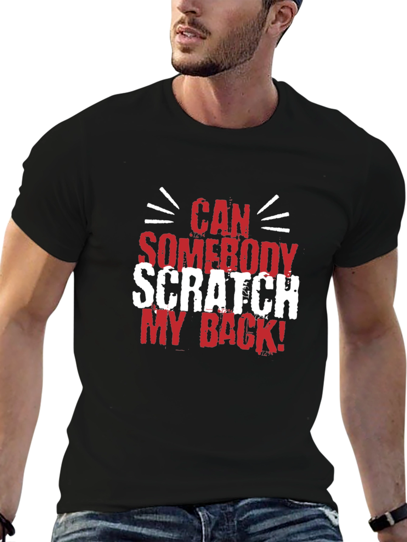 Scratch My Back Graphic Tee - Funny Mens T-Shirt