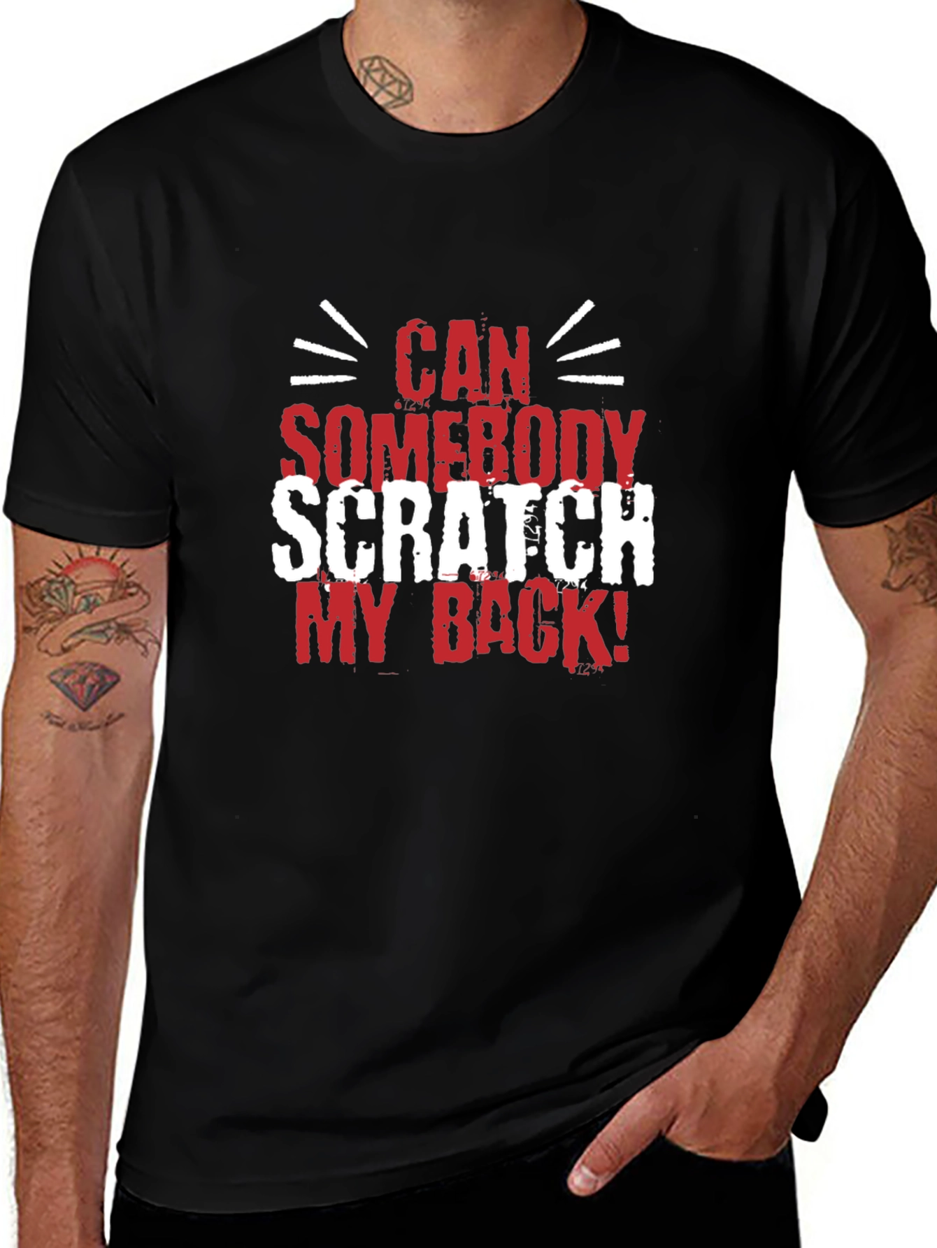 Scratch My Back Graphic Tee - Funny Mens T-Shirt