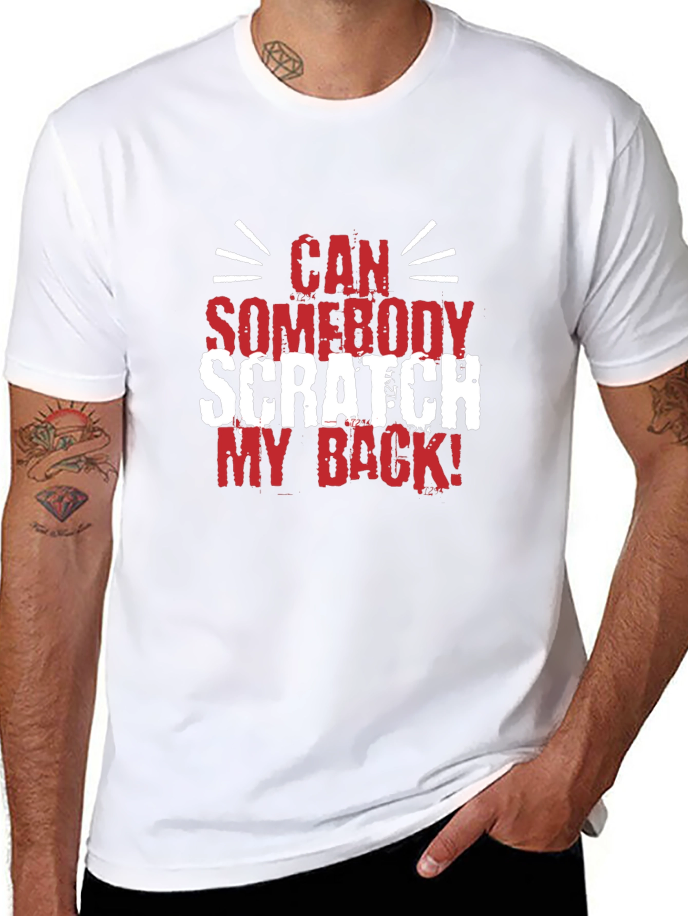 Scratch My Back Graphic Tee - Funny Mens T-Shirt