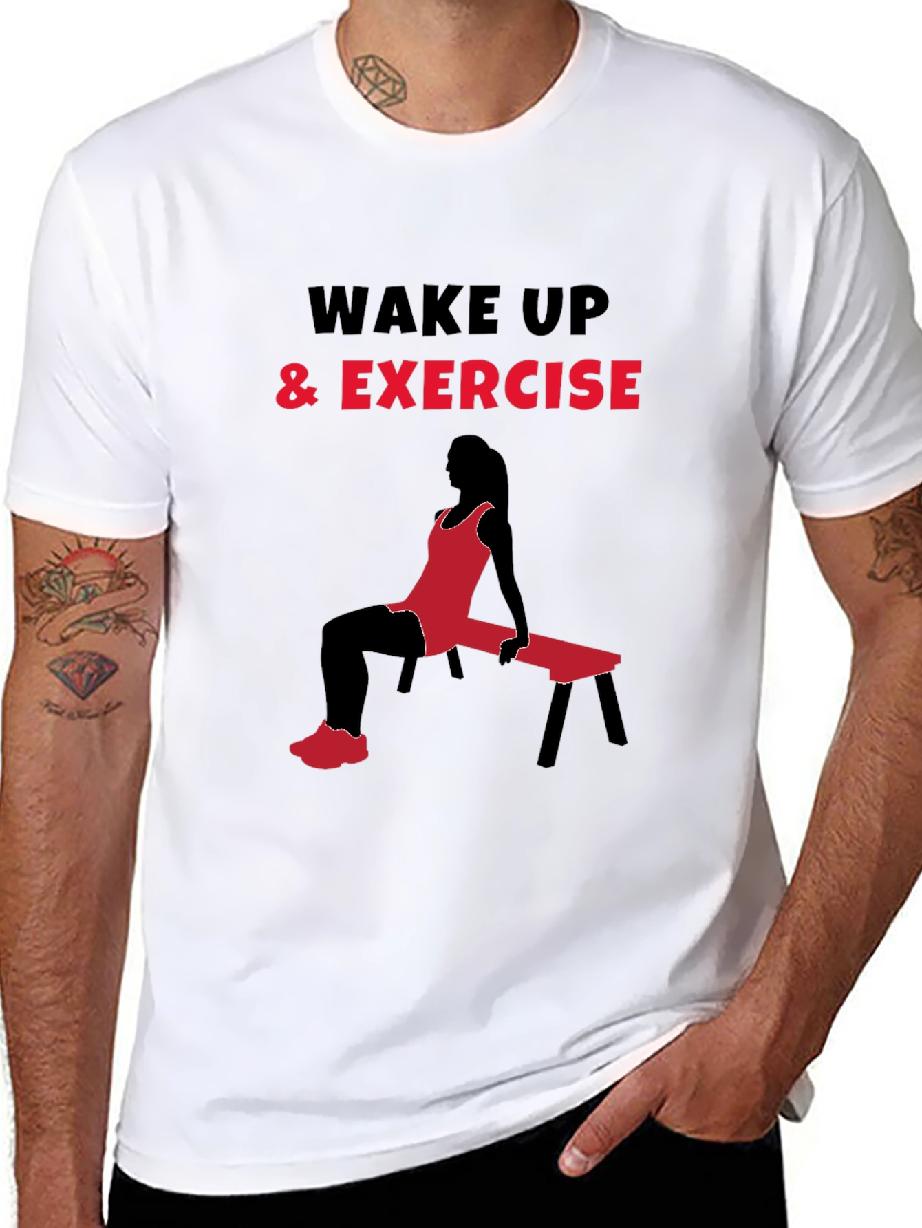 Wake Up & Exercise Graphic T-Shirt
