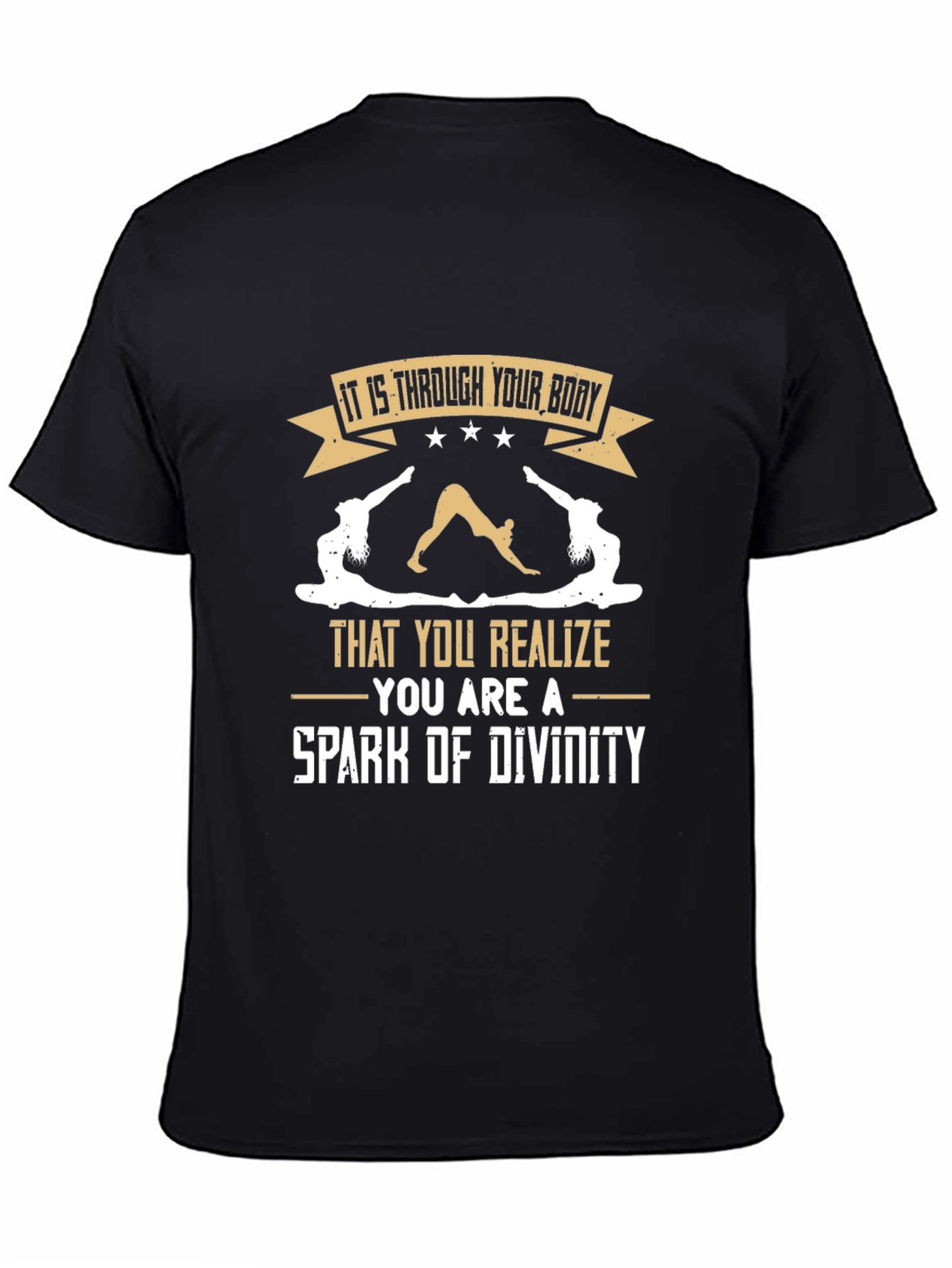 Yoga Inspired T-Shirt: Spark of Divinity