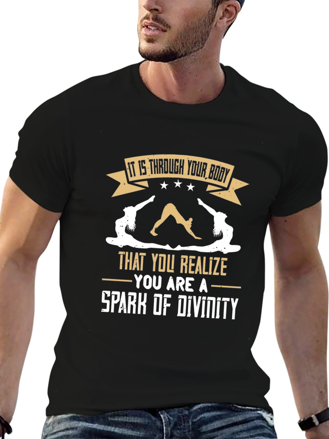 Yoga Inspired T-Shirt: Spark of Divinity