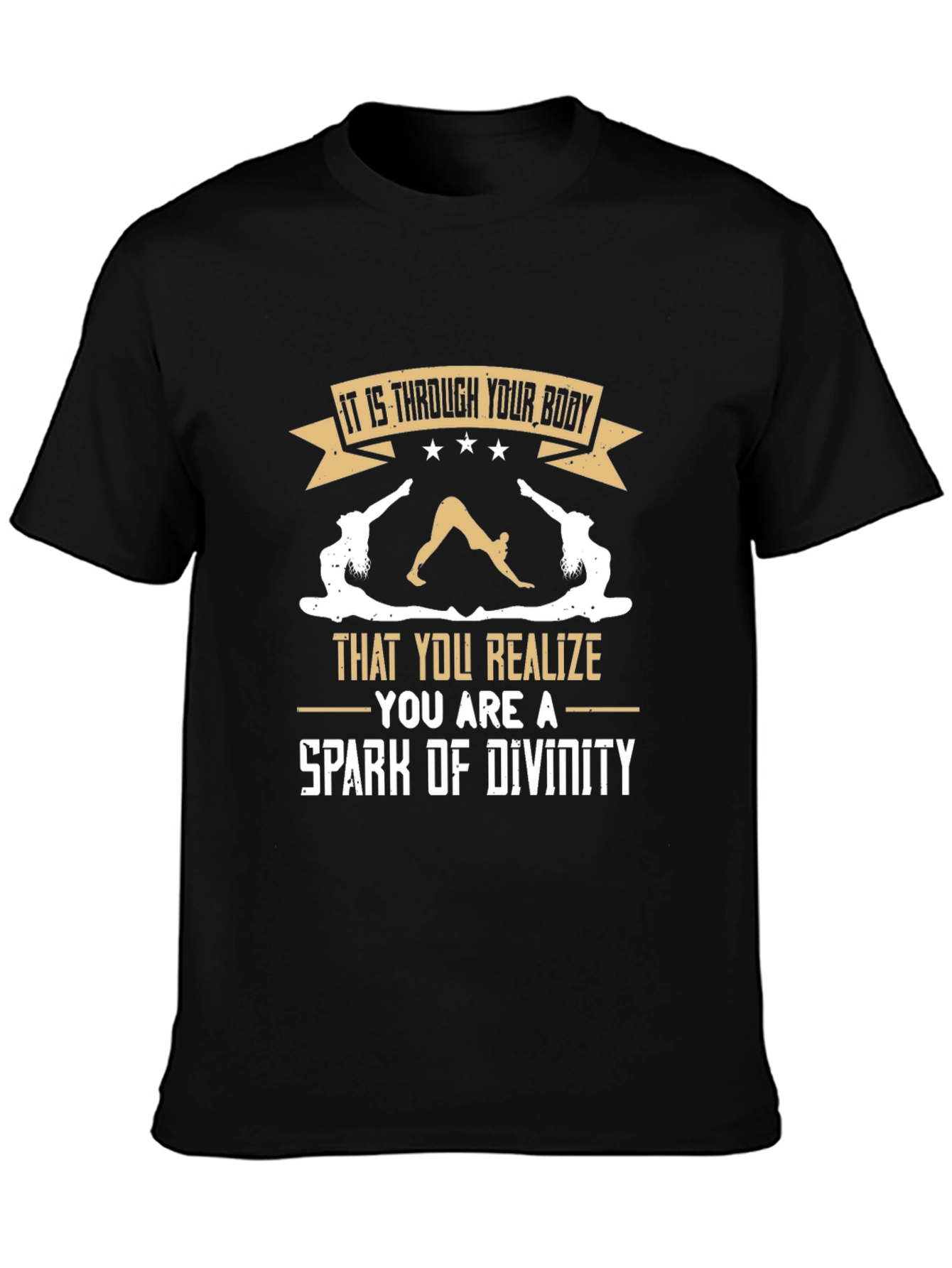 Yoga Inspired T-Shirt: Spark of Divinity