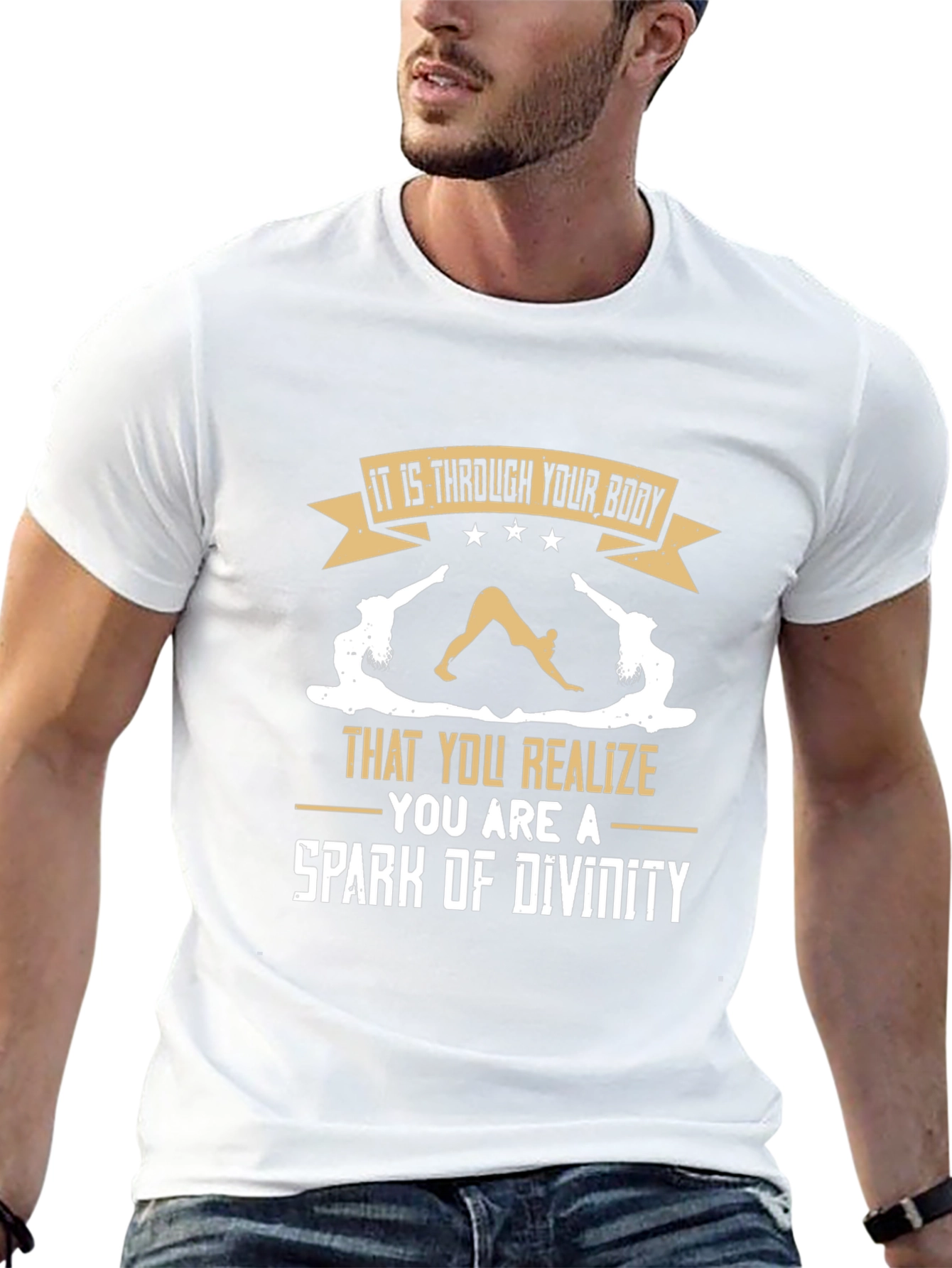Yoga Inspired T-Shirt: Spark of Divinity