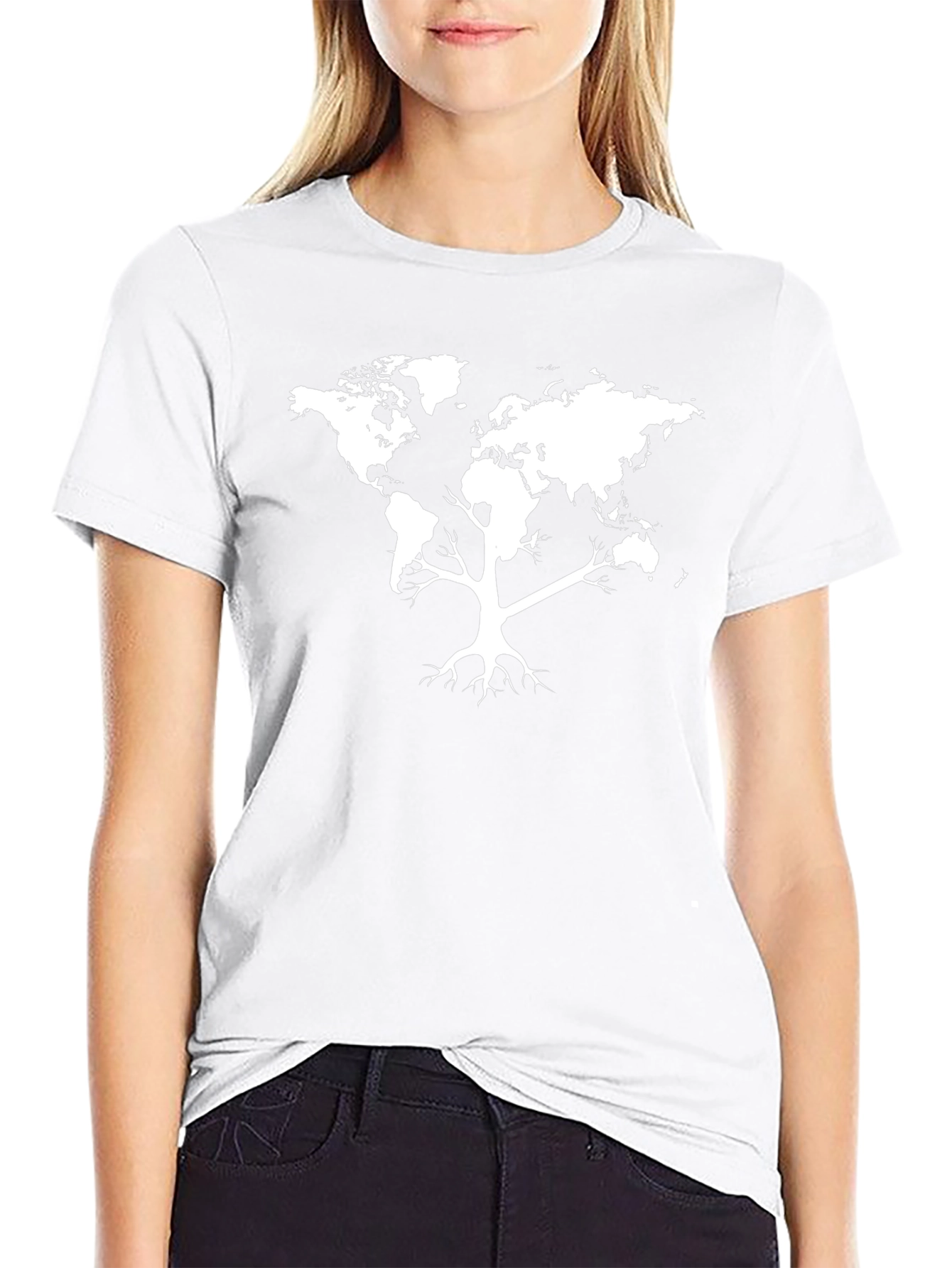 World Map Tree T-Shirt - Global Roots