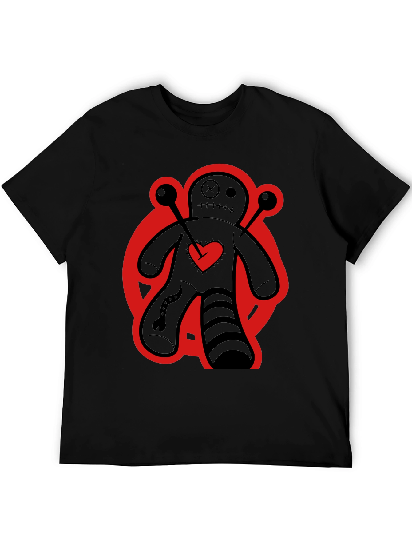 Voodoo Doll Graphic Tee - Black