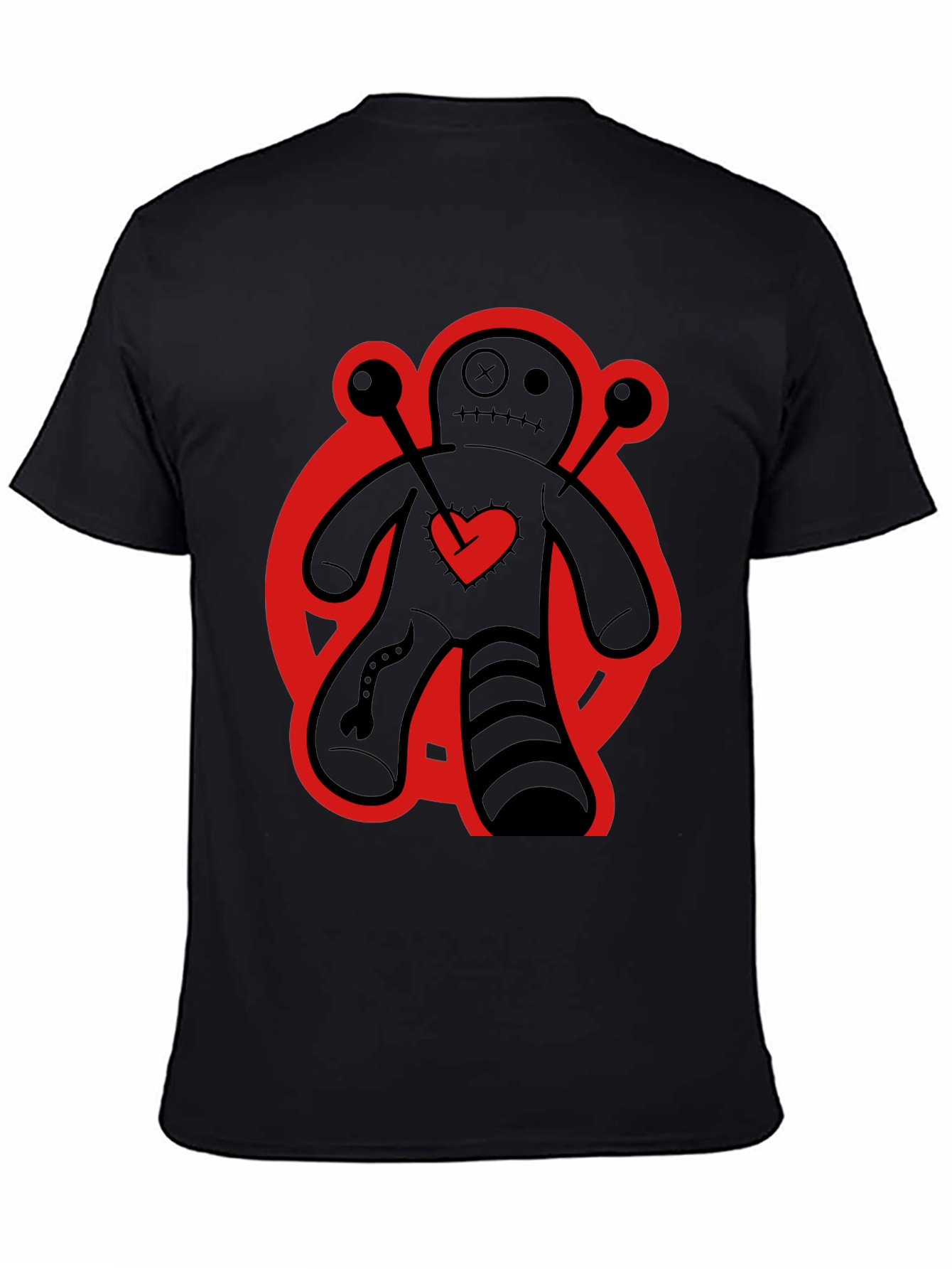 Voodoo Doll Graphic Tee - Black