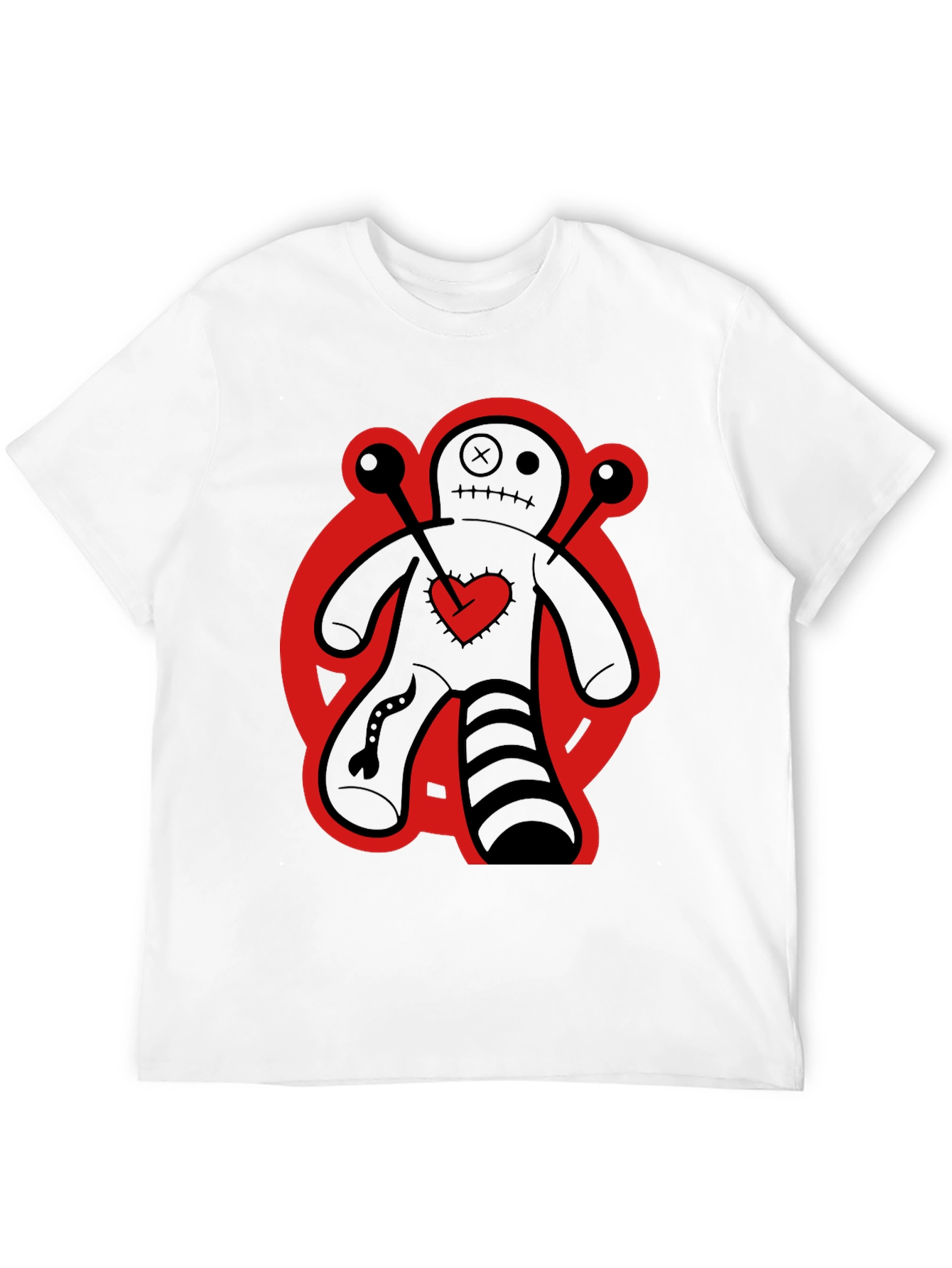 Voodoo Doll Graphic Tee - Black