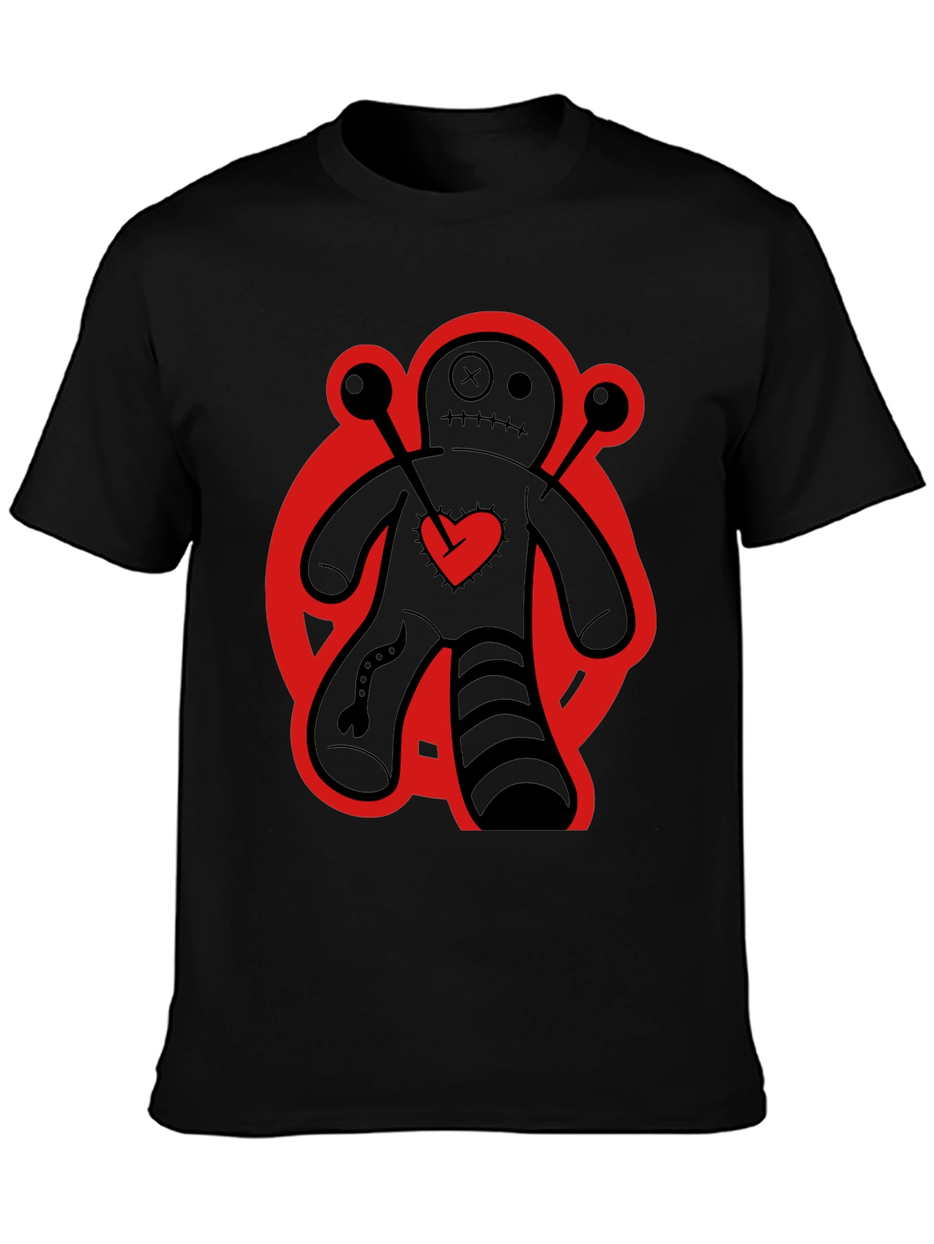 Voodoo Doll Graphic Tee - Black