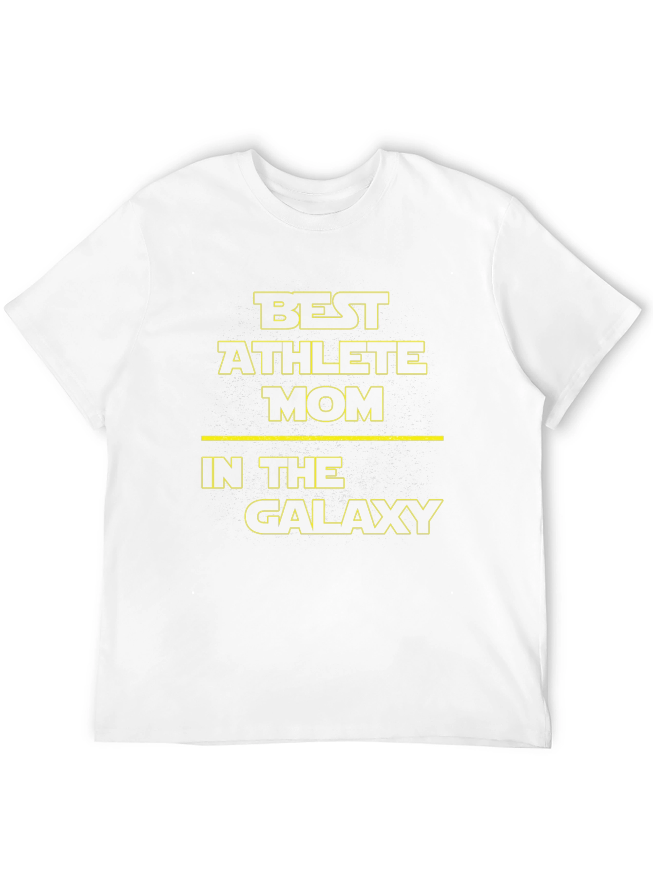 Best Athlete Mom in the Galaxy Black T-Shirt