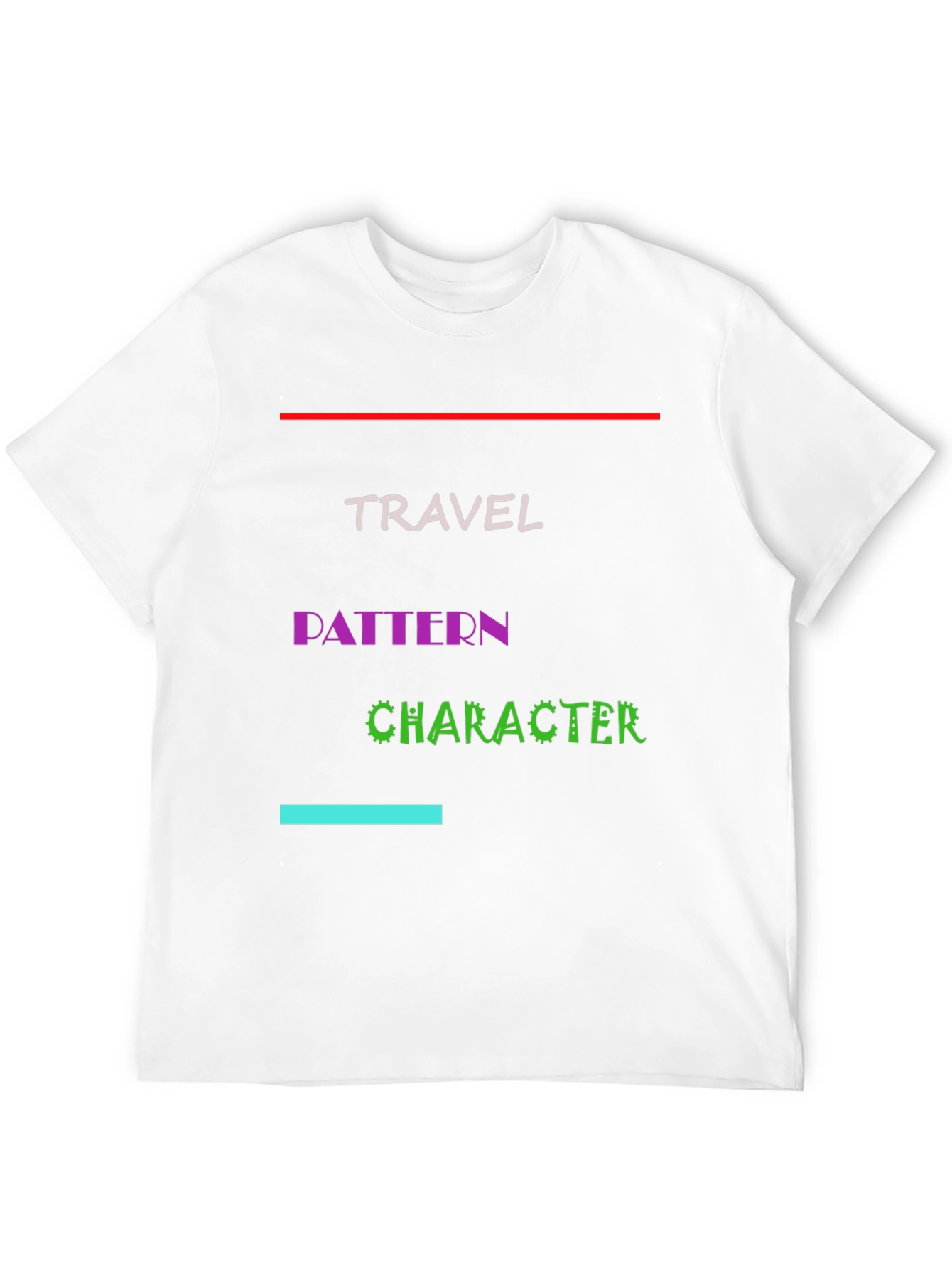 Travel Pattern Character Graphic Tee