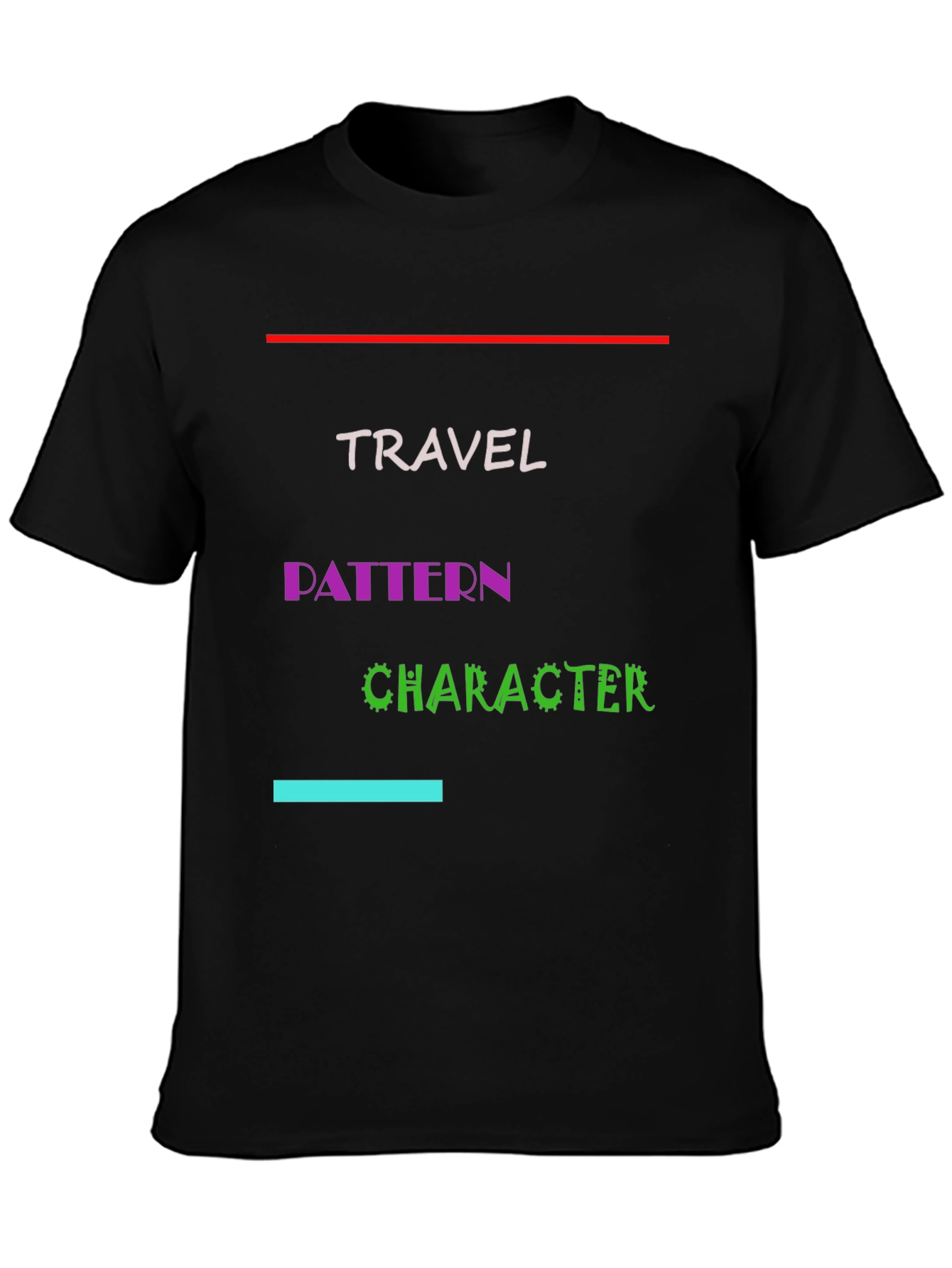 Travel Pattern Character Graphic Tee