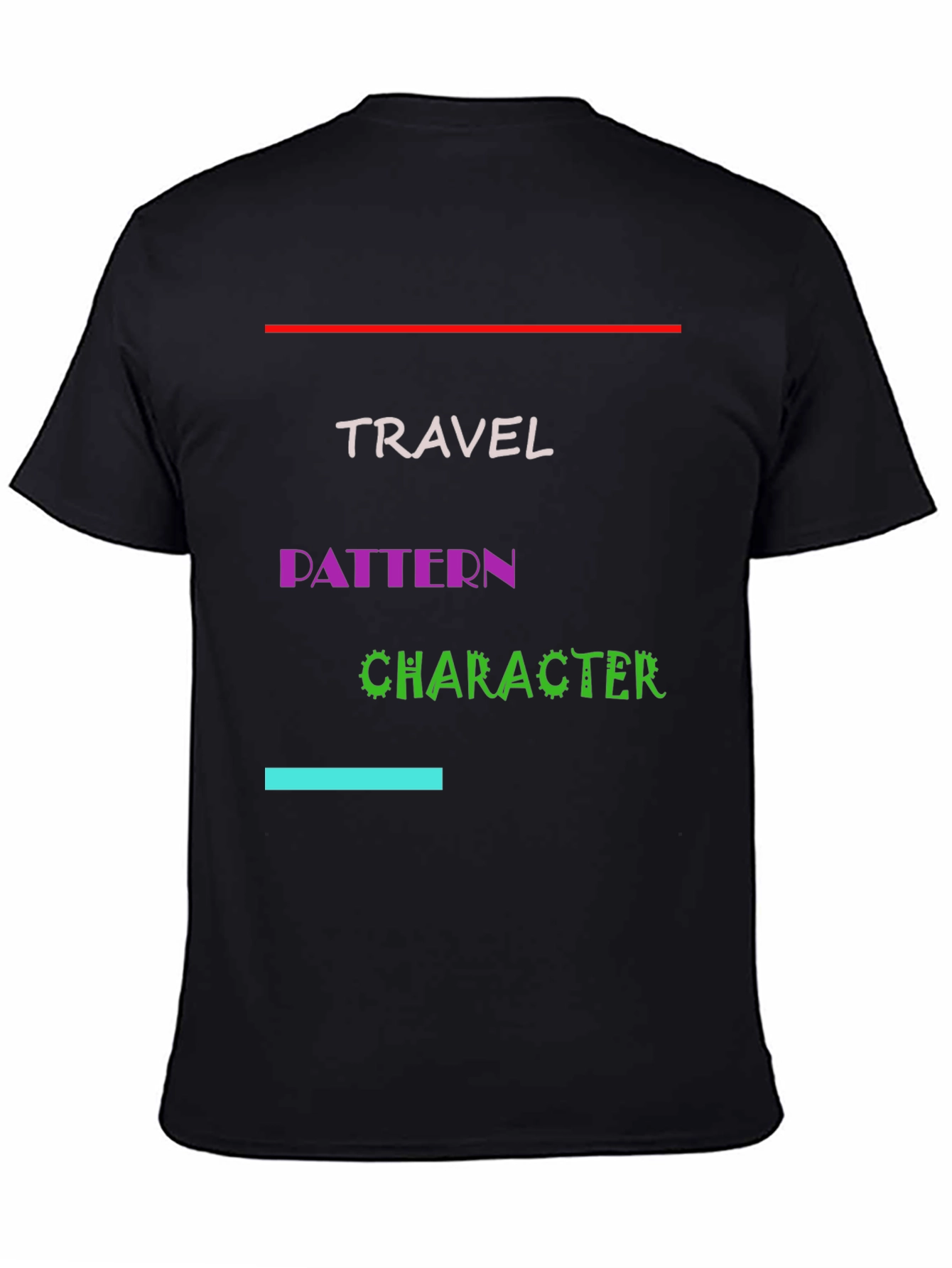 Travel Pattern Character Graphic Tee