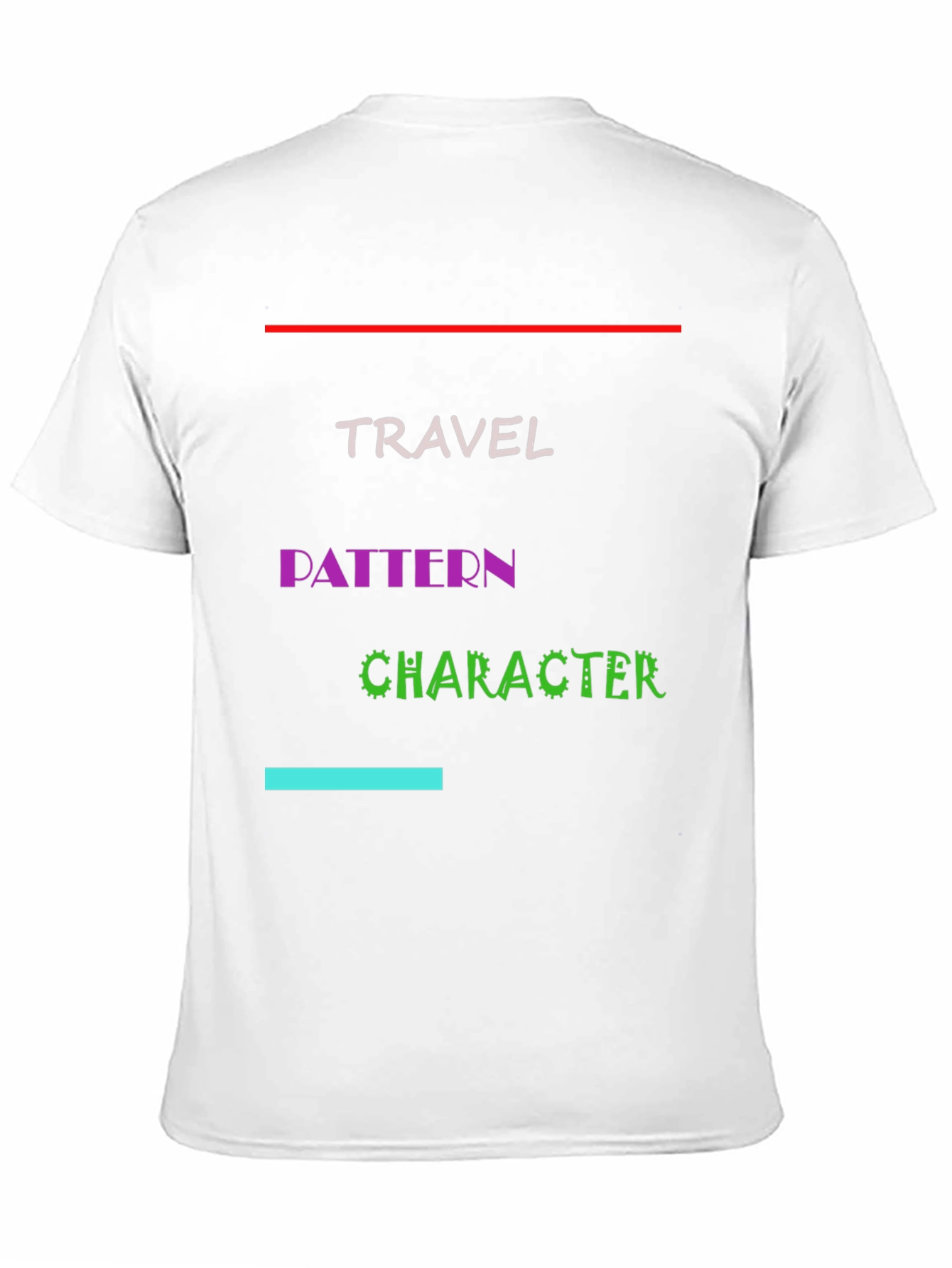 Travel Pattern Character Graphic Tee
