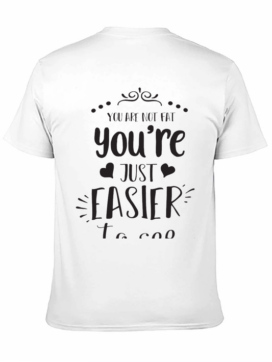 Youre Just Easier To See Mens Black T-Shirt