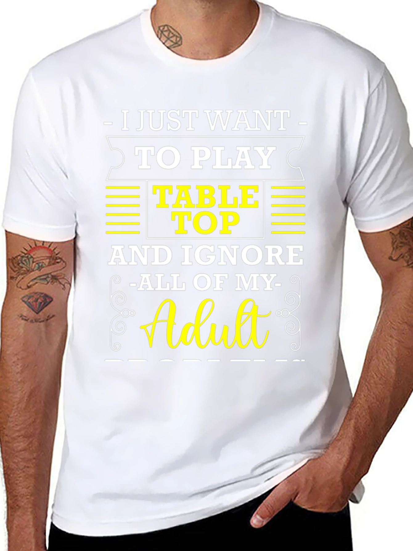 Table Top Gaming T-Shirt: Ignore Adulting!