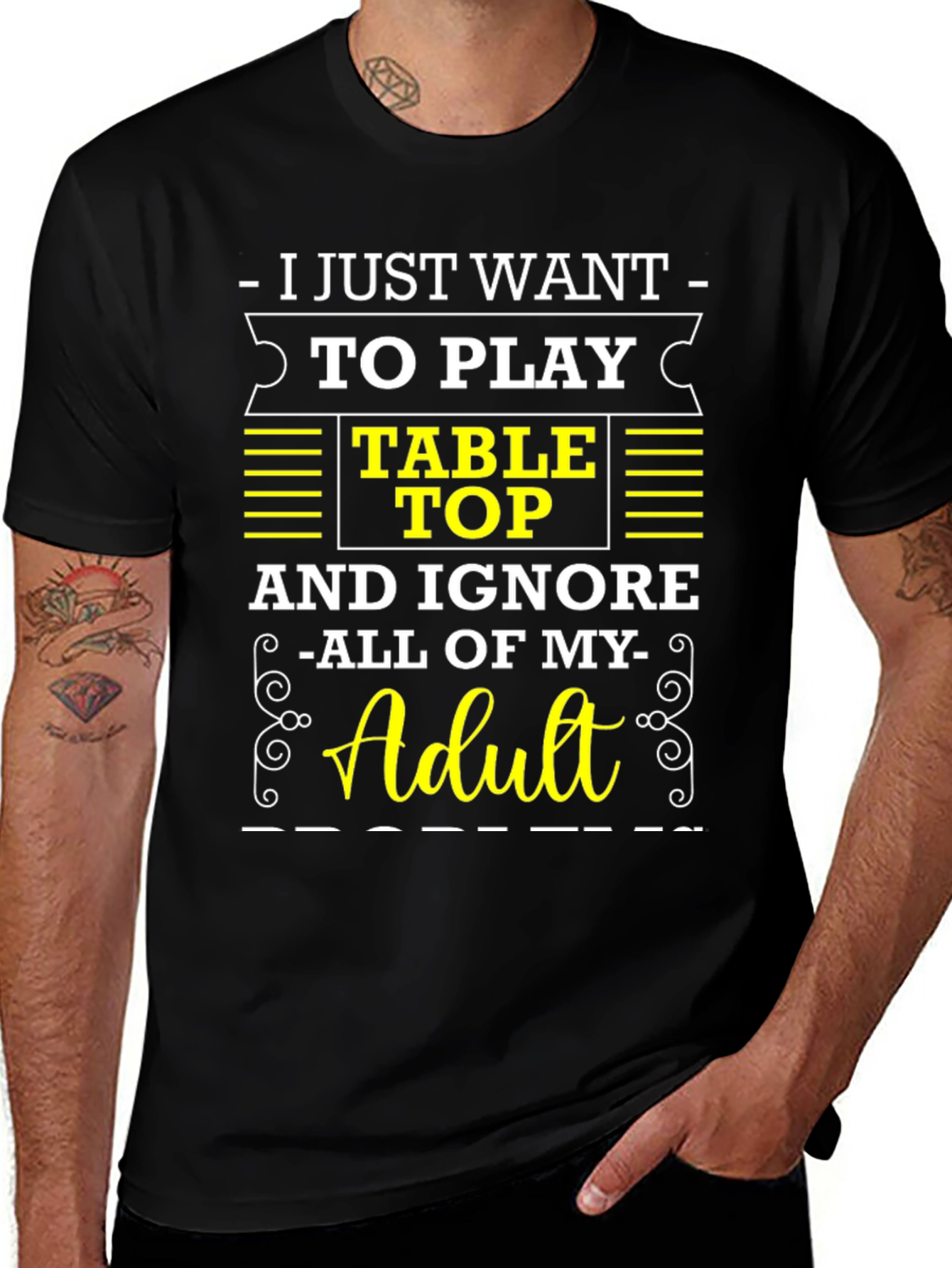Table Top Gaming T-Shirt: Ignore Adulting!