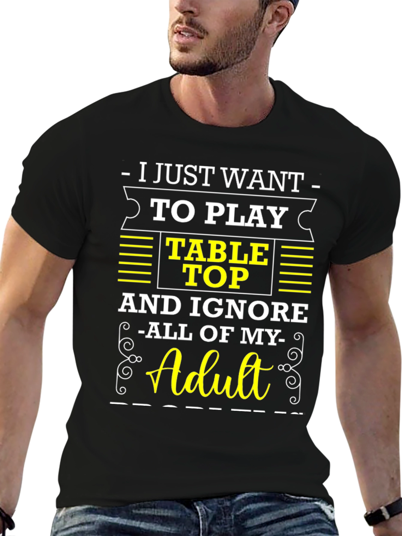 Table Top Gaming T-Shirt: Ignore Adulting!