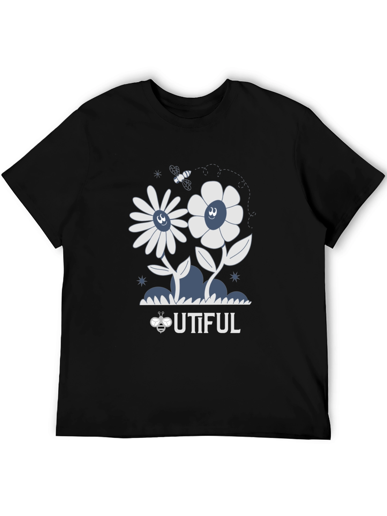 Bee-utiful Graphic Tee - Black Unisex Shirt