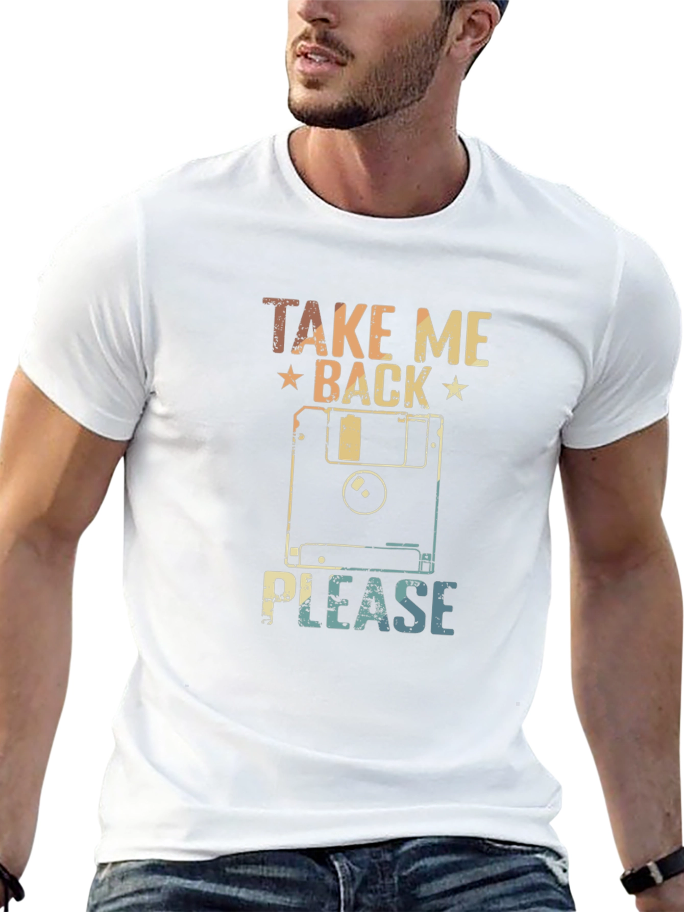 Retro Floppy Disk T-Shirt - Take Me Back Please!