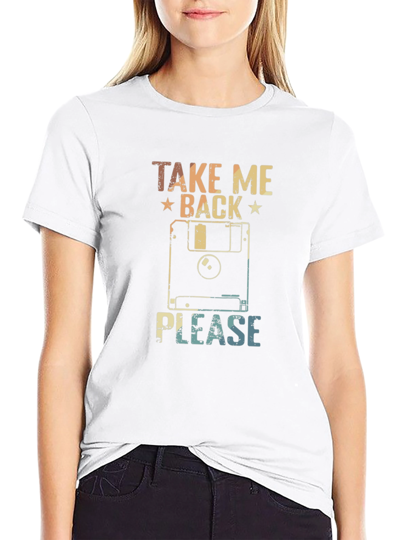 Retro Floppy Disk T-Shirt - Take Me Back Please!