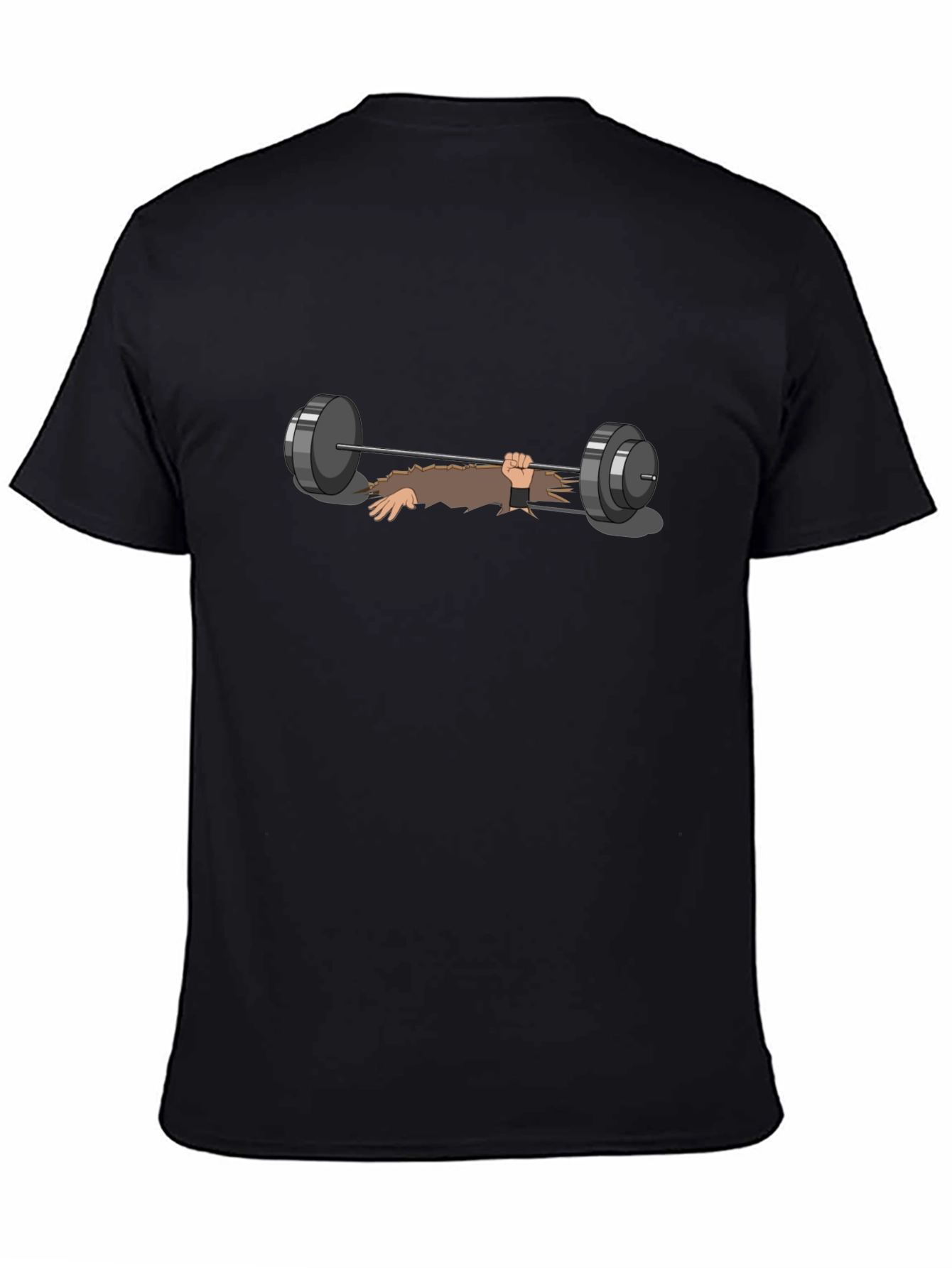 Weightlifting Zombie Graphic Tee - Black