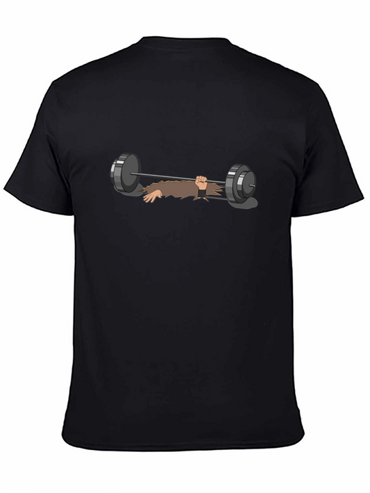 Weightlifting Zombie Graphic Tee - Black