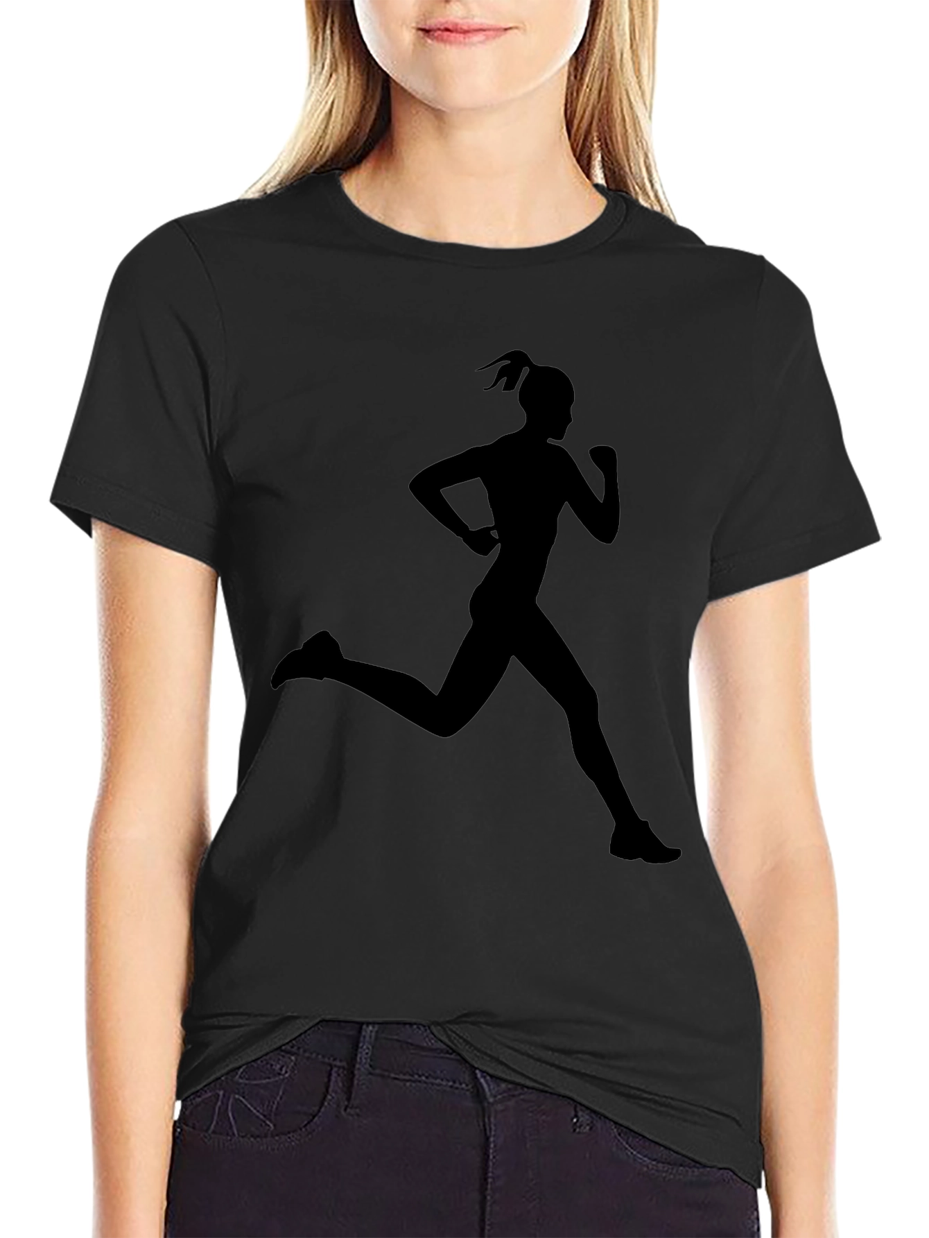 Runner Silhouette Black T-Shirt