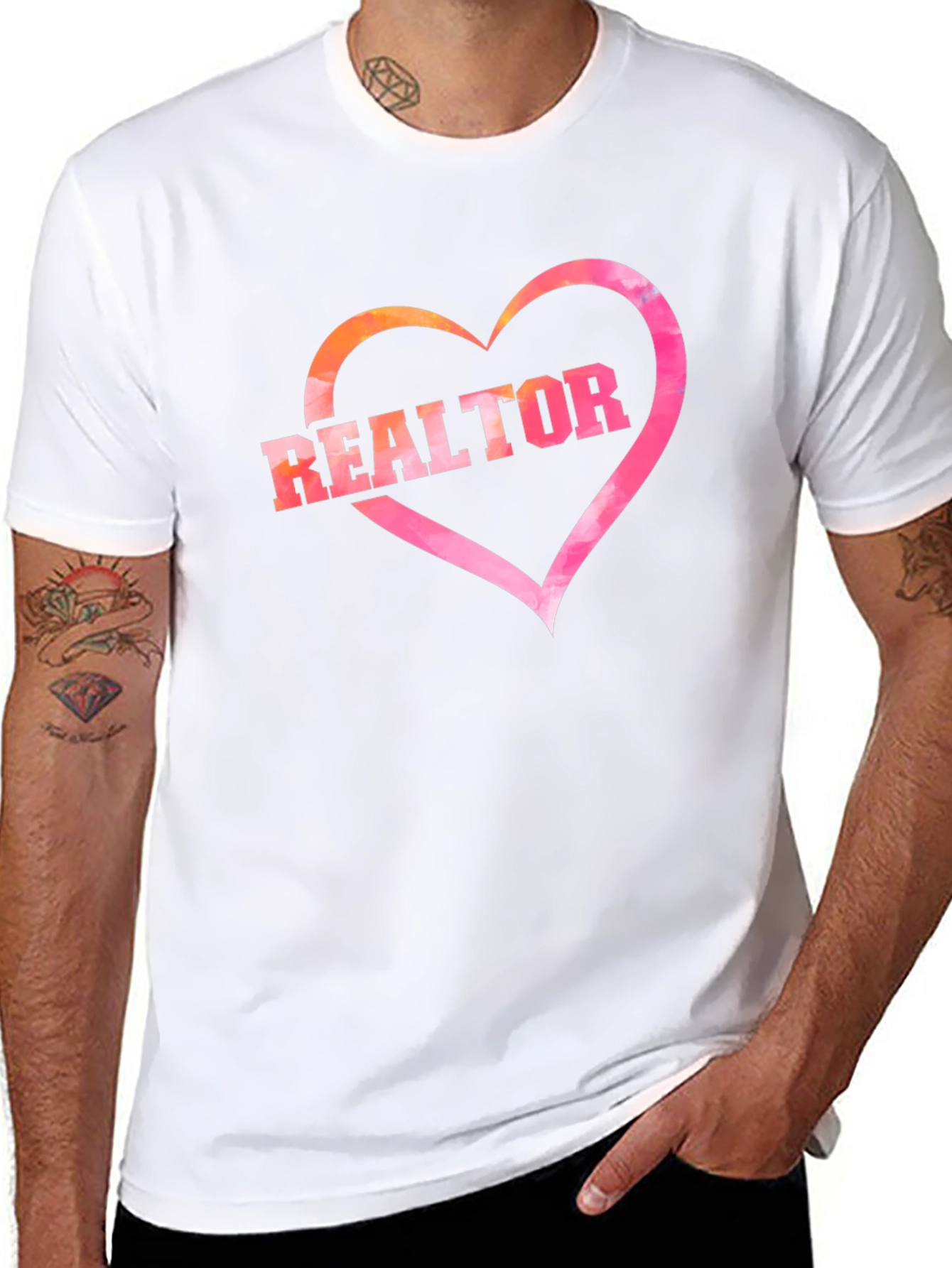 Realtor Heart Graphic T-Shirt