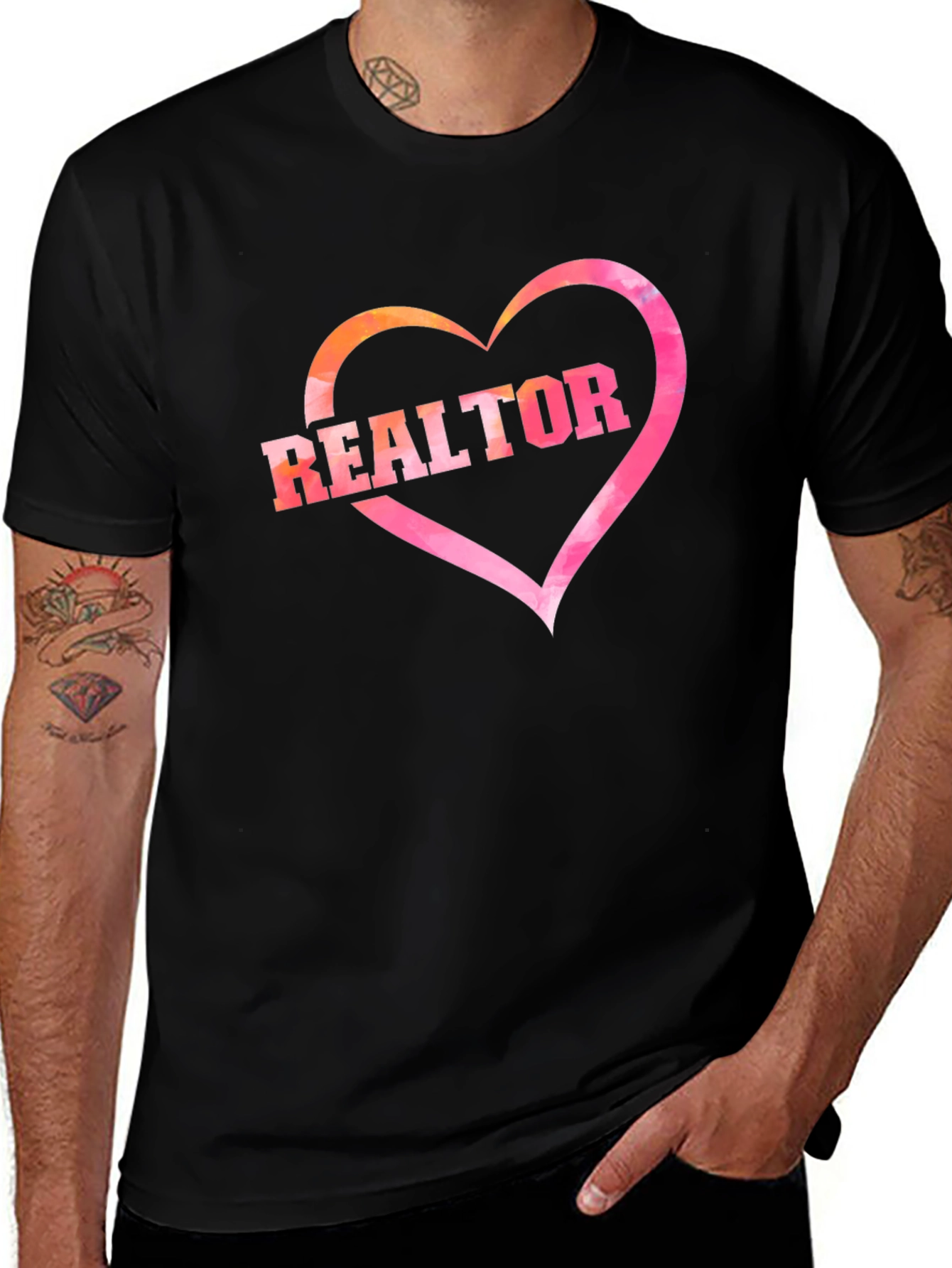 Realtor Heart Graphic T-Shirt