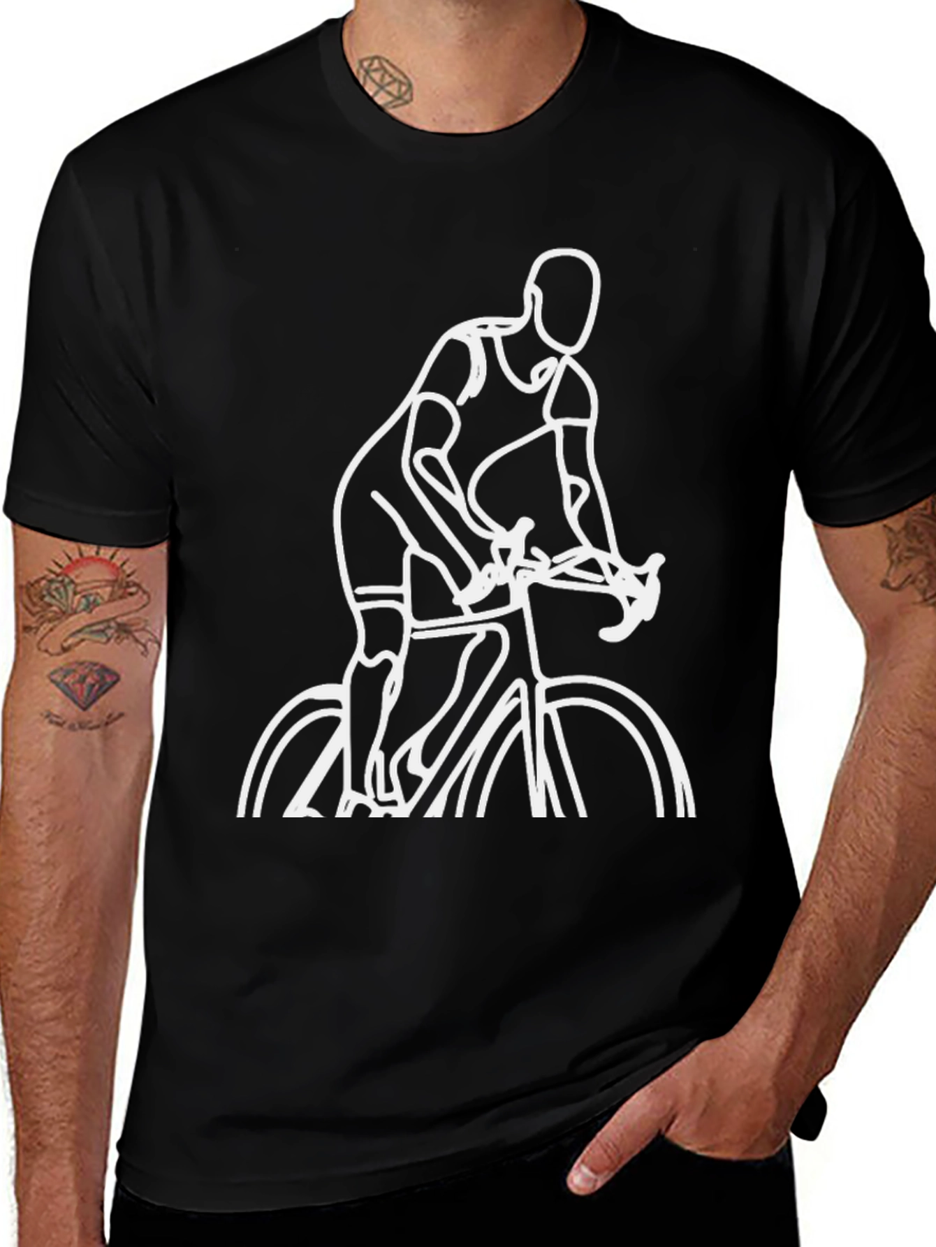 Cycling T-Shirt - Minimalist Design