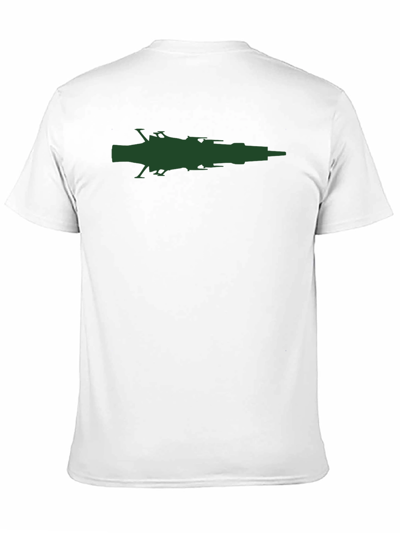 Sci-Fi Spaceship Graphic Tee - Black