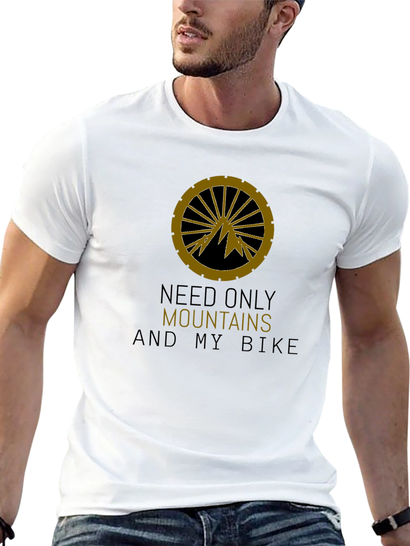 Mountains & Bike T-Shirt: Adventure Ready!