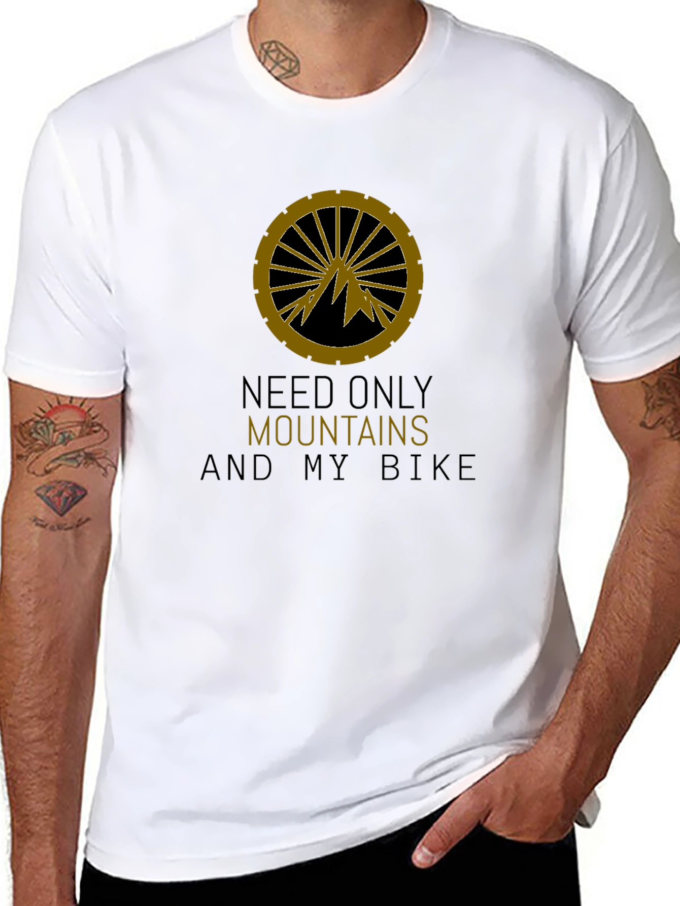 Mountains & Bike T-Shirt: Adventure Ready!