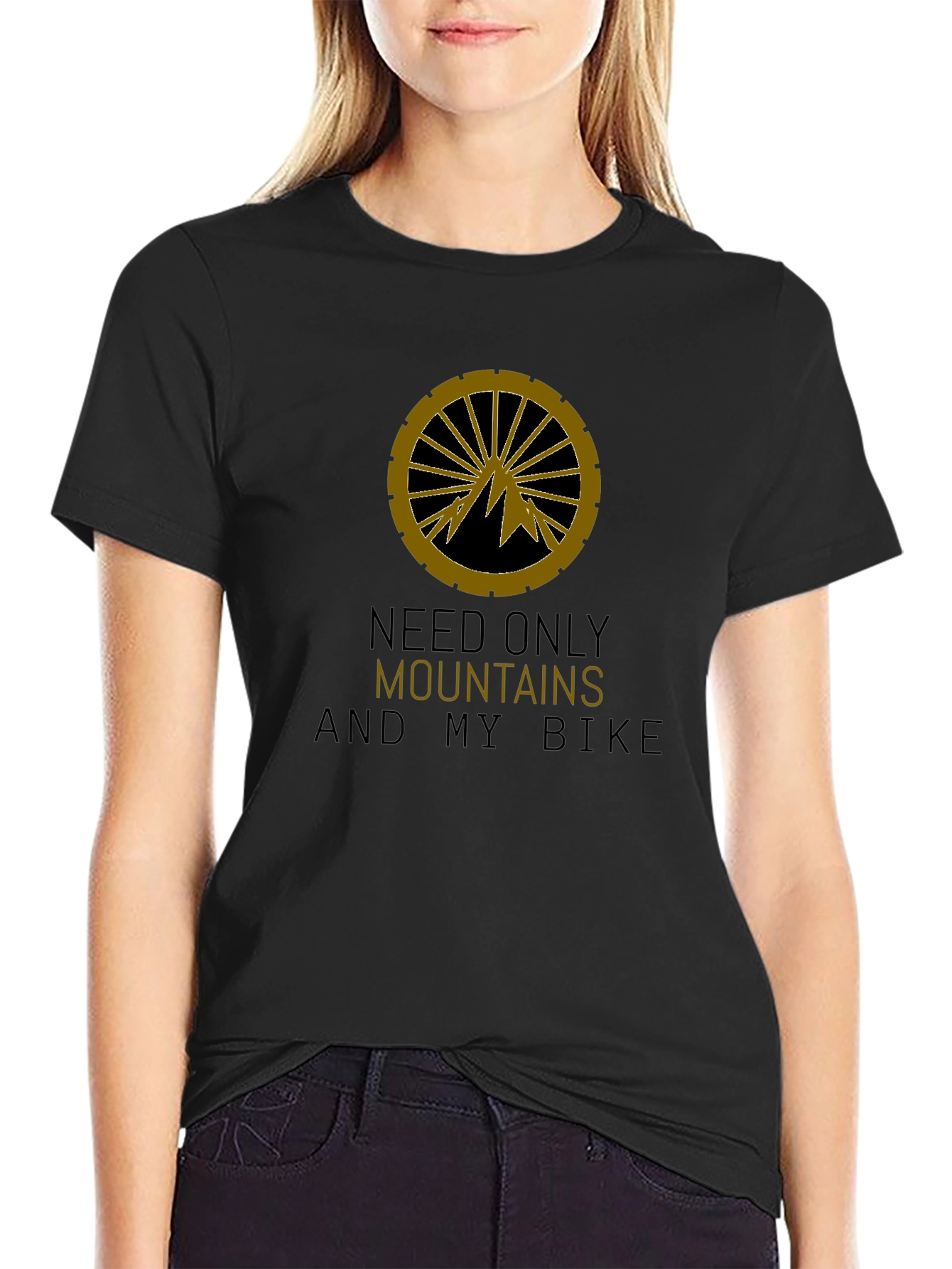 Mountains & Bike T-Shirt: Adventure Ready!