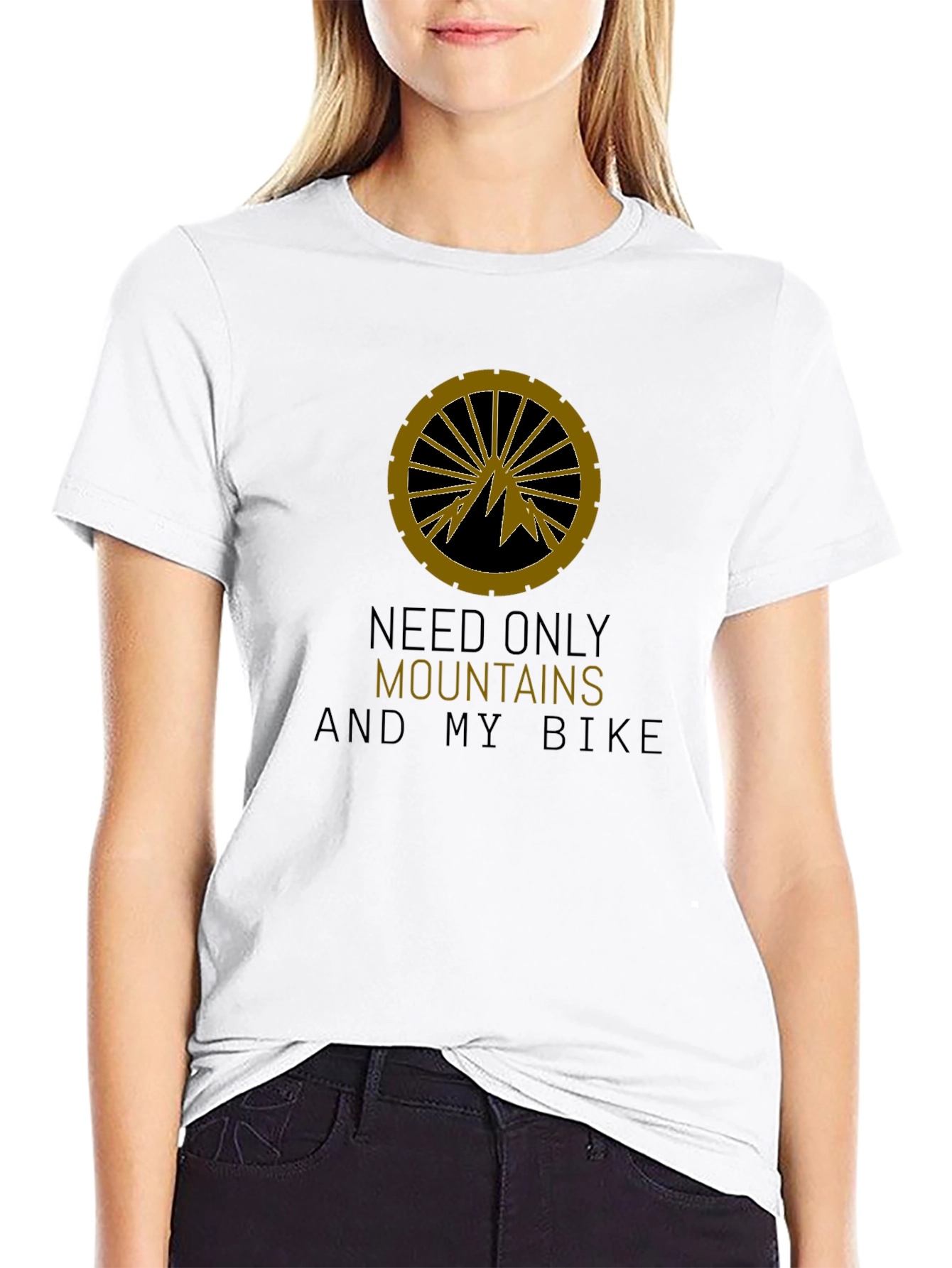 Mountains & Bike T-Shirt: Adventure Ready!