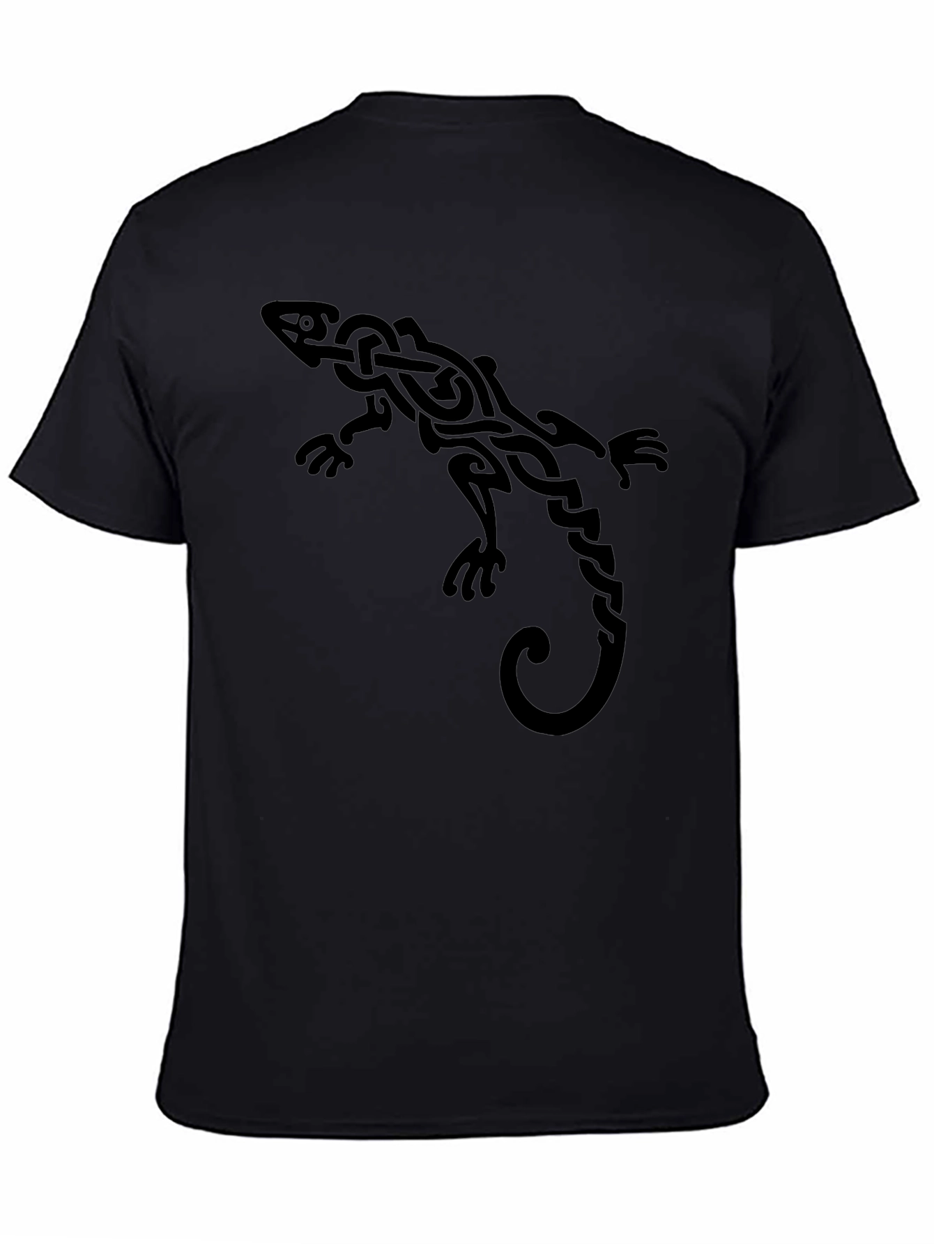 Celtic Lizard Graphic Tee - Black
