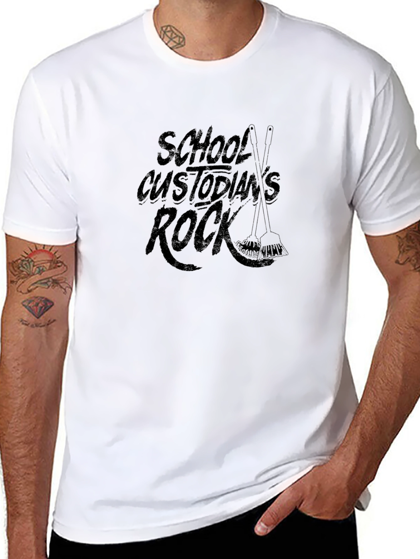 School Custodians Rock T-Shirt