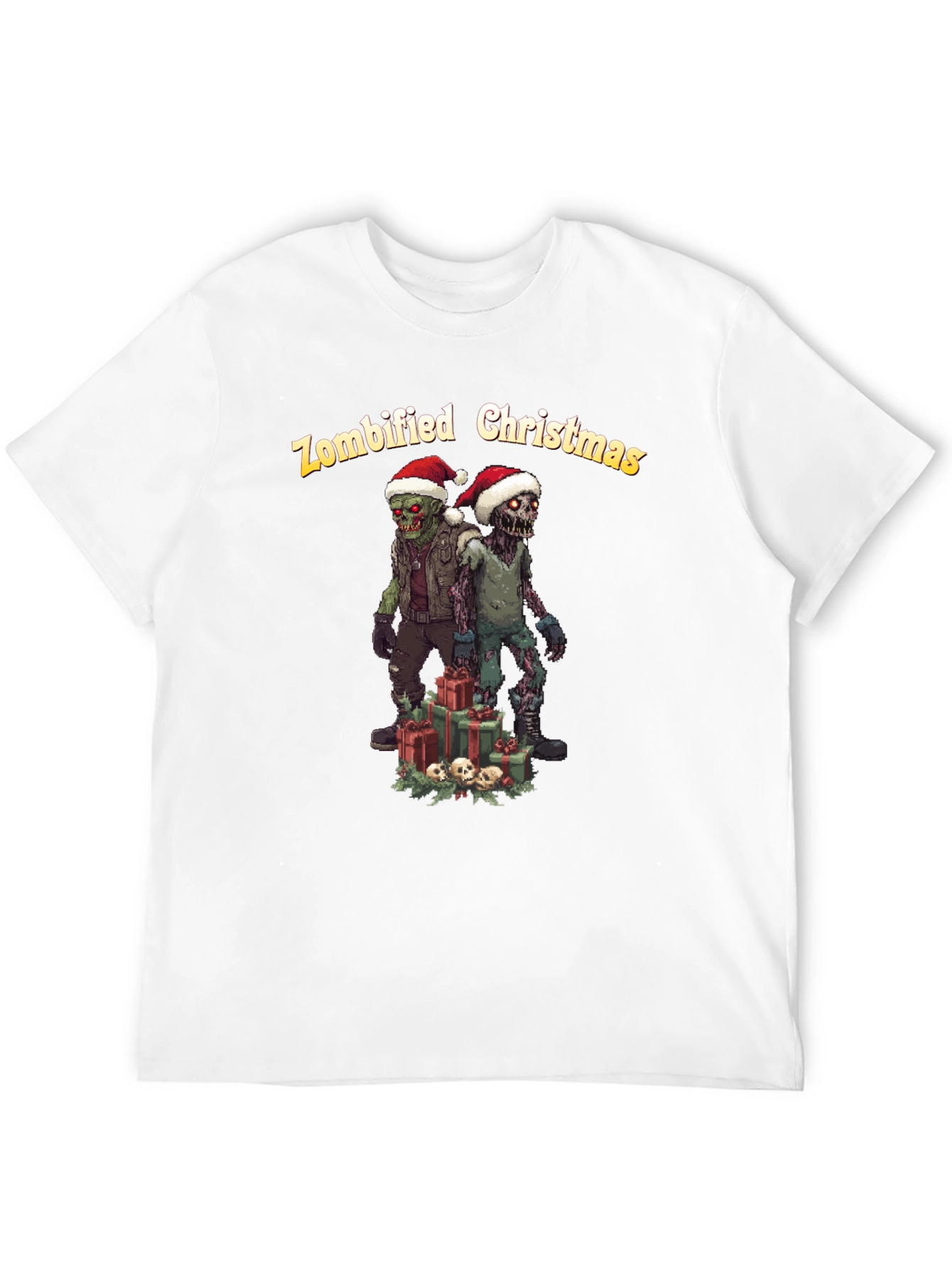 Zombified Christmas Graphic T-Shirt