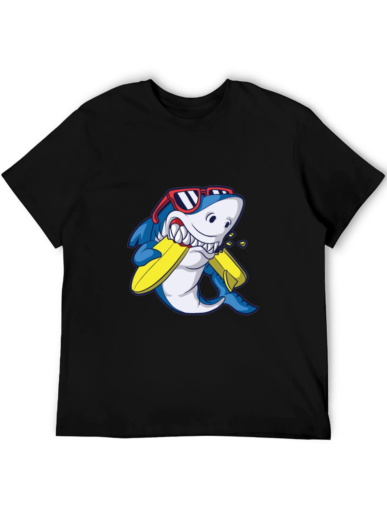 Shark Surfboard Graphic T-Shirt