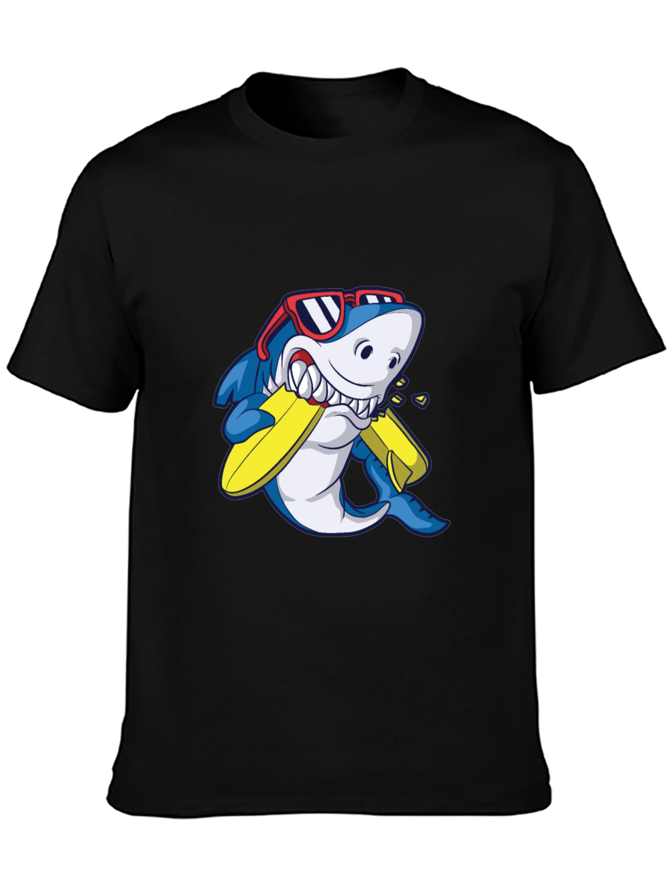 Shark Surfboard Graphic T-Shirt