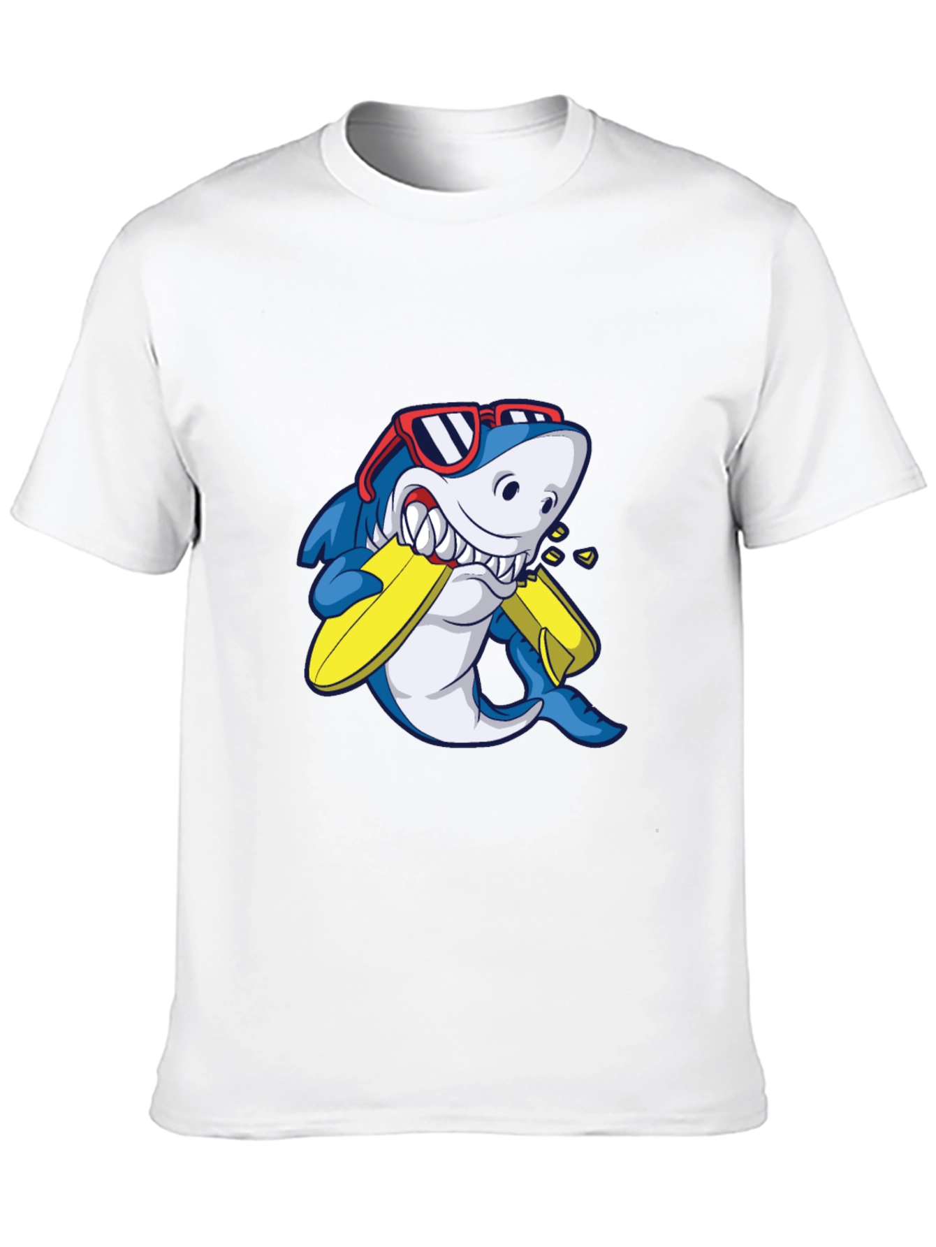 Shark Surfboard Graphic T-Shirt