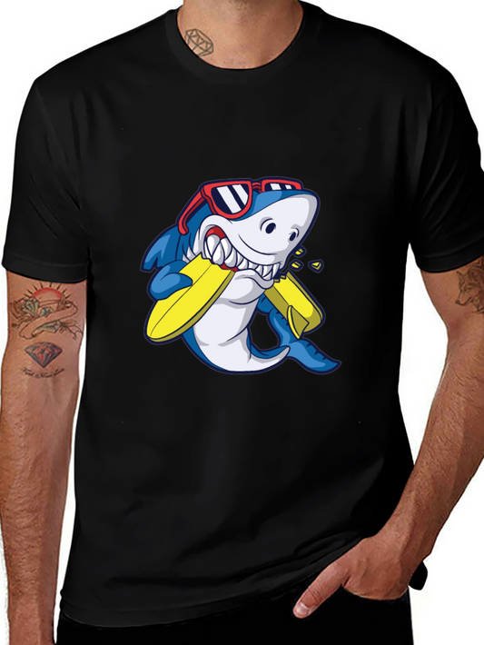 Shark Surfboard Graphic T-Shirt